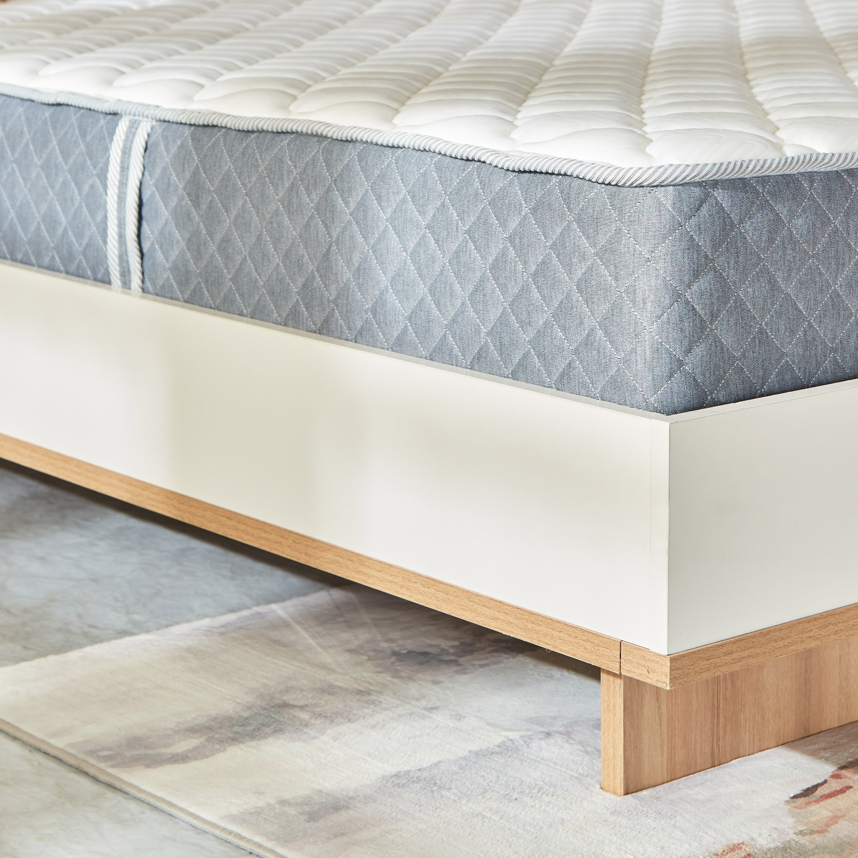 SleepLuxe iRoyal Visco Knitted Breathable Fabric Medium Firm Pocket Spring Mattress - 200x200x25 cm-hbxfurniture-mattresses-superking-image-8