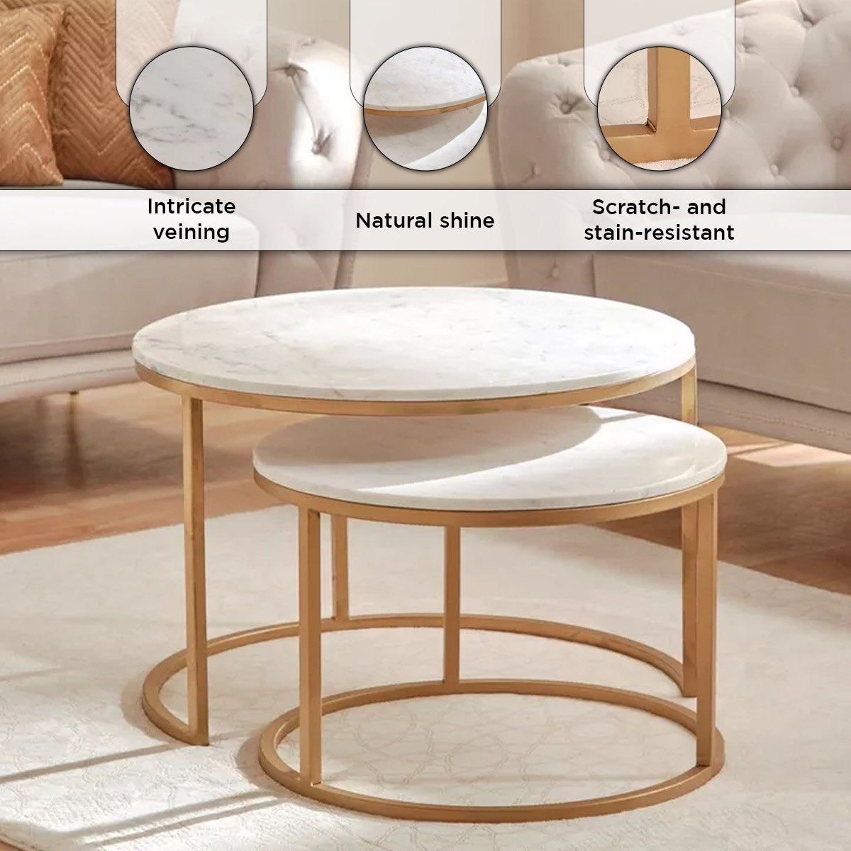 Cavon Keya NXT Marble Top Coffee Table - Set of 2-PROMO_HB_UAE_HBX10_280126-image-6