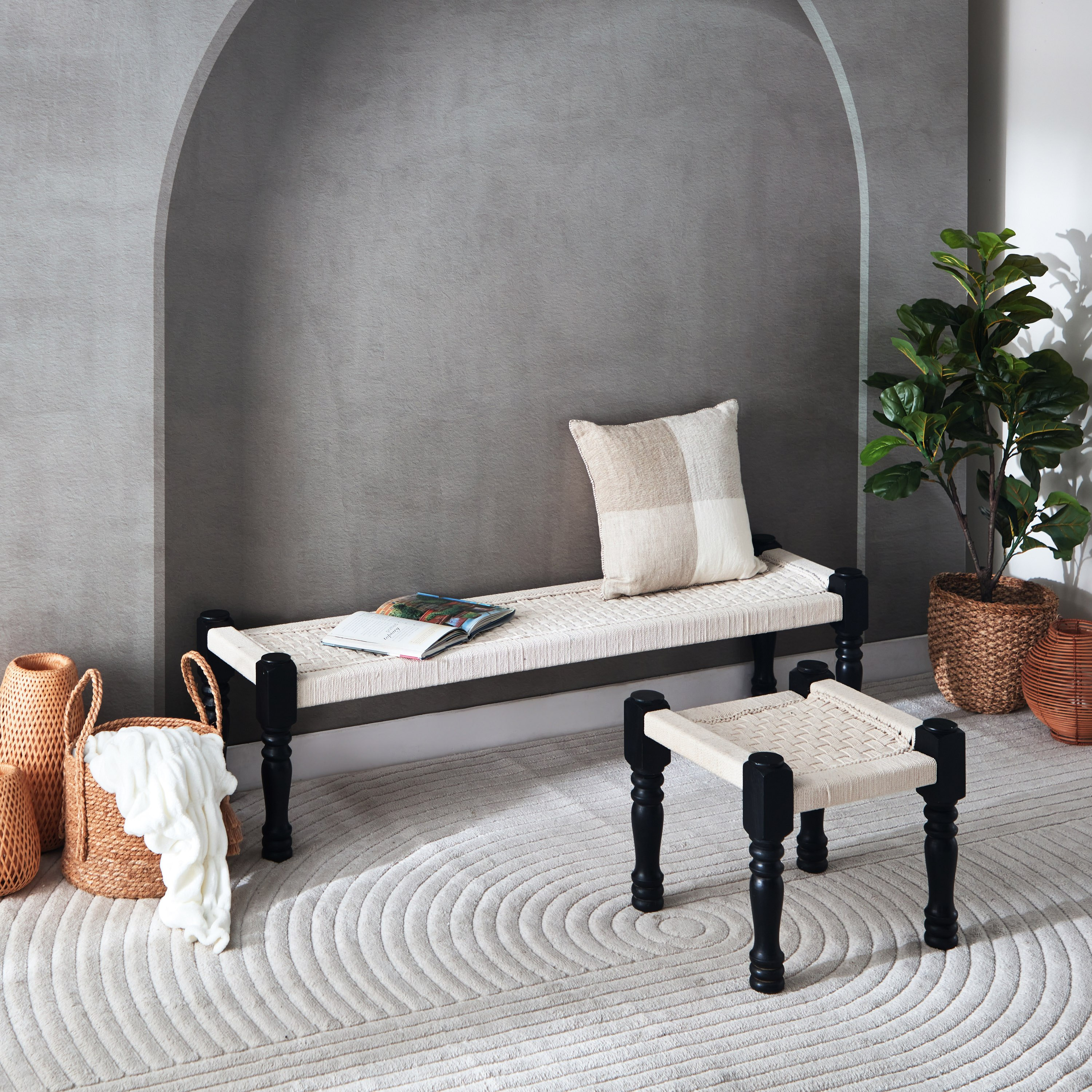 Vendra Macrame Bench-hbxfurniture-sofasandarmchairs-benches-image-7