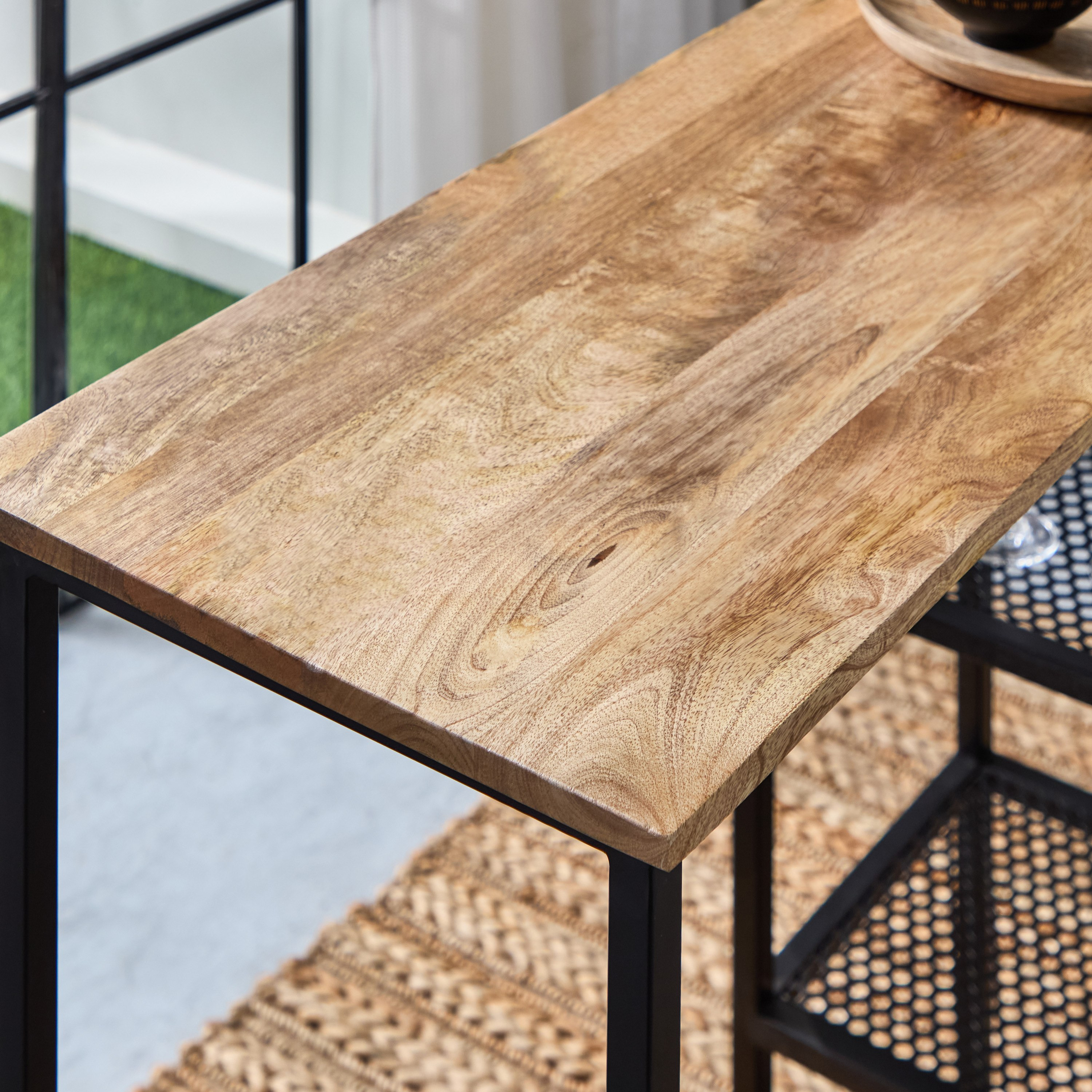 Vendra Urban 1+2 Solid Wood Bar Table Set with 2 Stools-hbxfurniture-diningroom-barcountersandbarstools-image-5