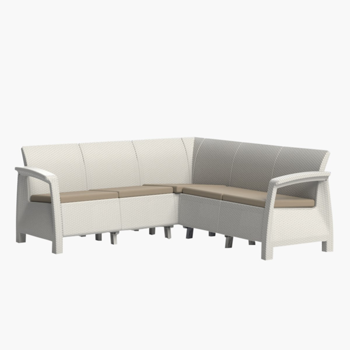 طقم كنبة خارجي حرف أل 5 مقاعد مع طاولة قهوة ووسائد - فيرا سافانا من موڤو-hbxoutdoor-hbxoutdoorfurniture-sofasets-image-3