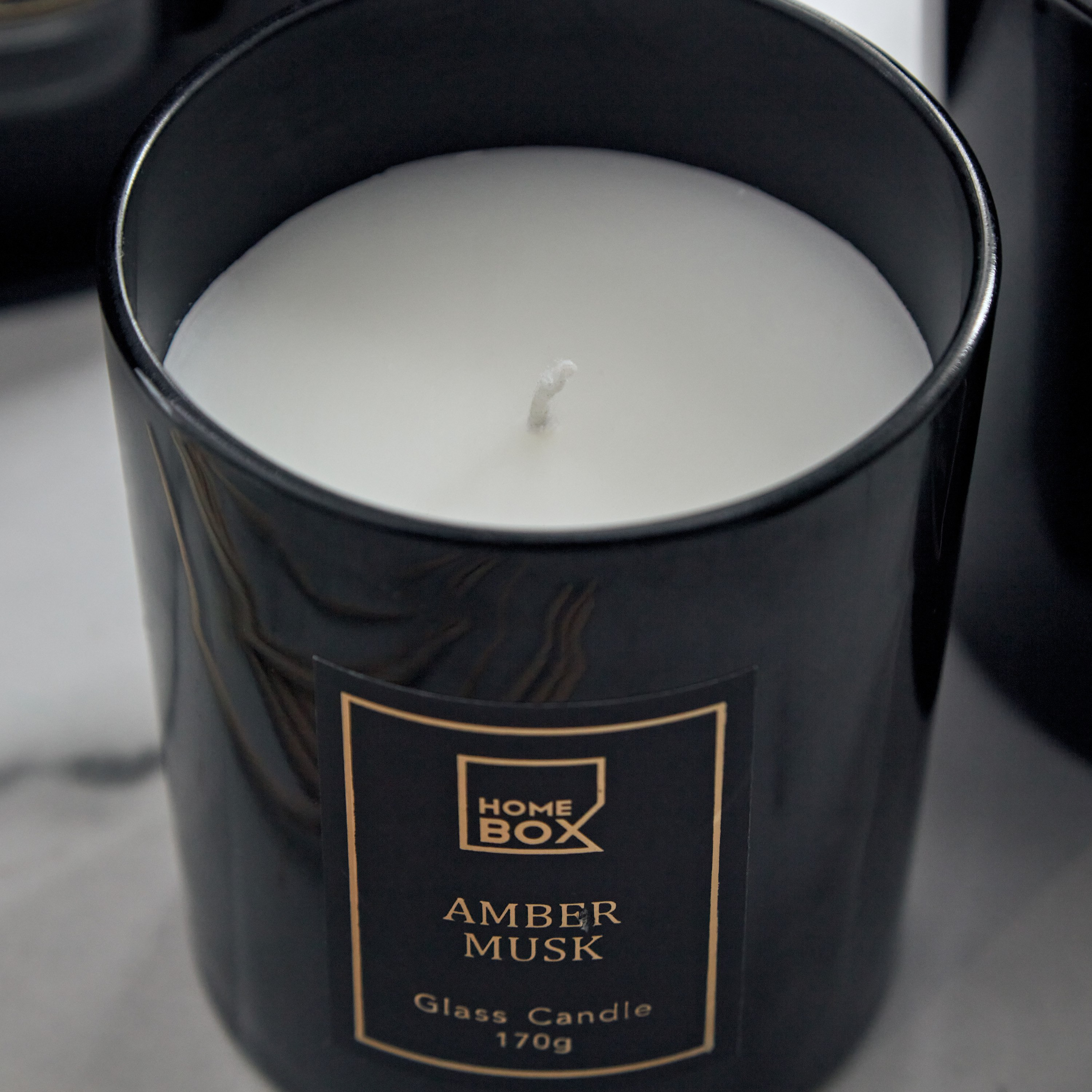 Rabia  Amber Musk Jar Candle with Lid - 170 gms-hbxlivingroom-decorandaccessories-candles-image-3