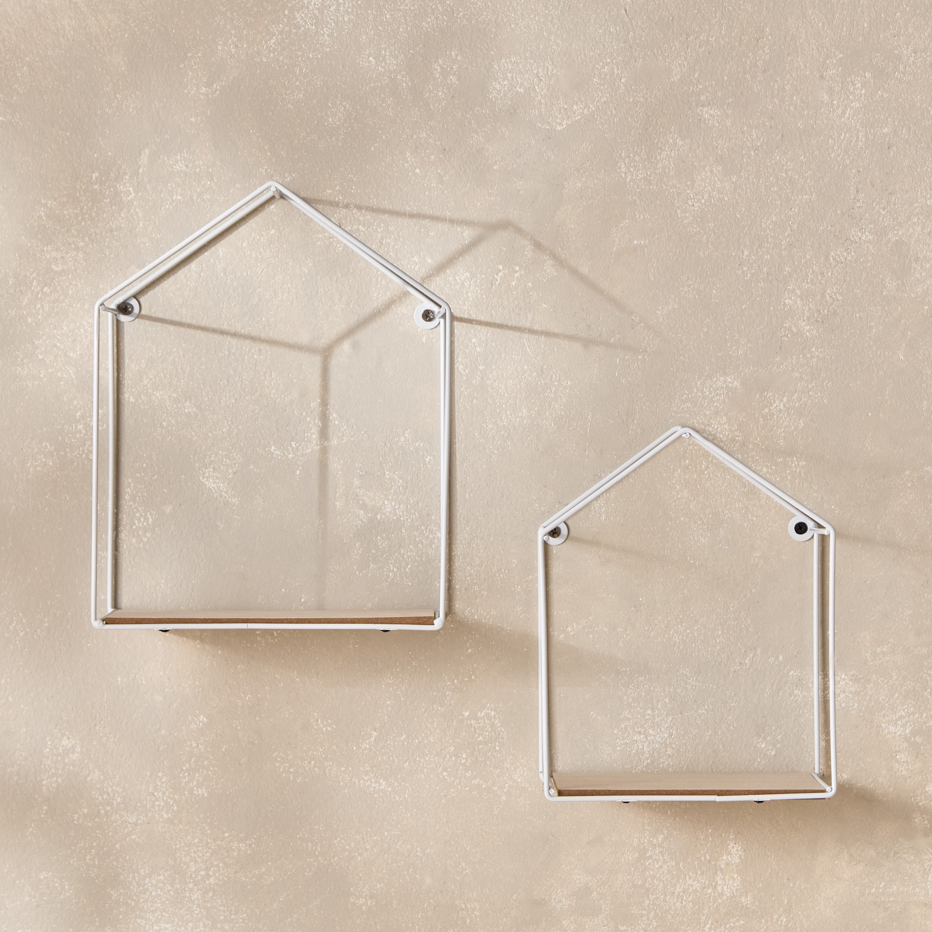 طقم رف حائط معدن مع ألواح ليفية قطعتين من سيرا-hbxfurniture-mediaunitsandstorage-wallshelves-image-2