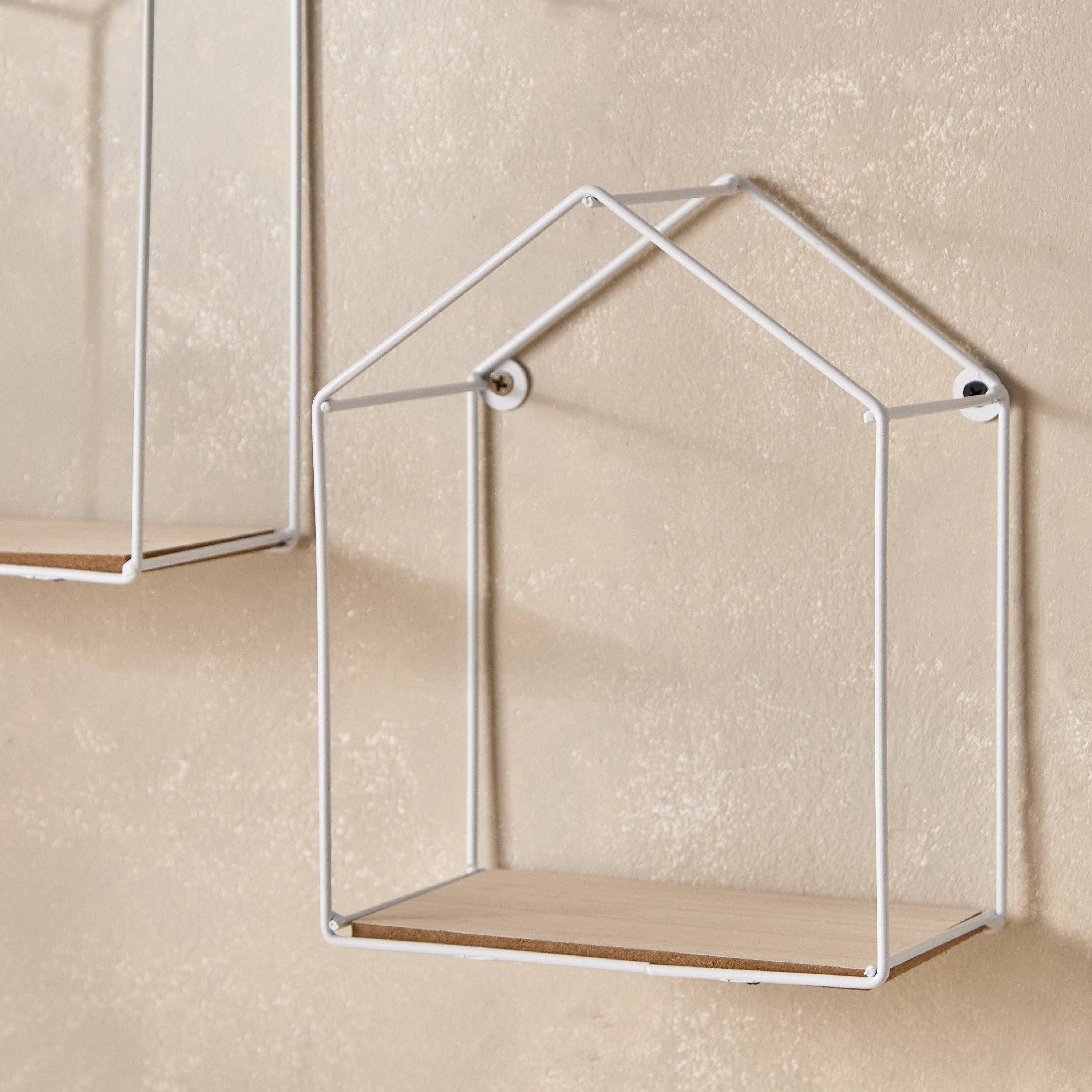 طقم رف حائط معدن مع ألواح ليفية قطعتين من سيرا-hbxfurniture-mediaunitsandstorage-wallshelves-image-3