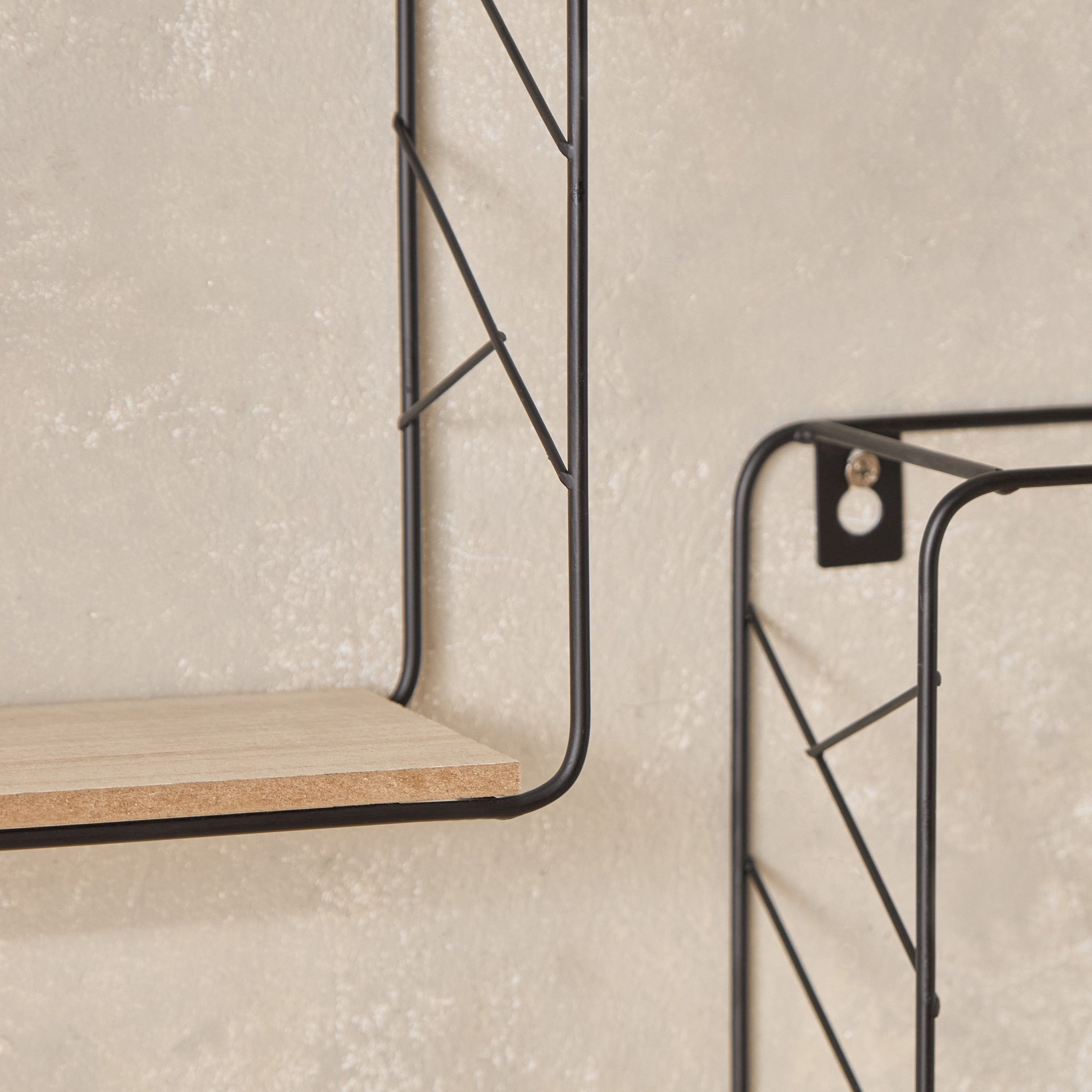 طقم رف حائط معدن مع ألواح ليفية قطعتين من سيرا-hbxfurniture-mediaunitsandstorage-wallshelves-image-6