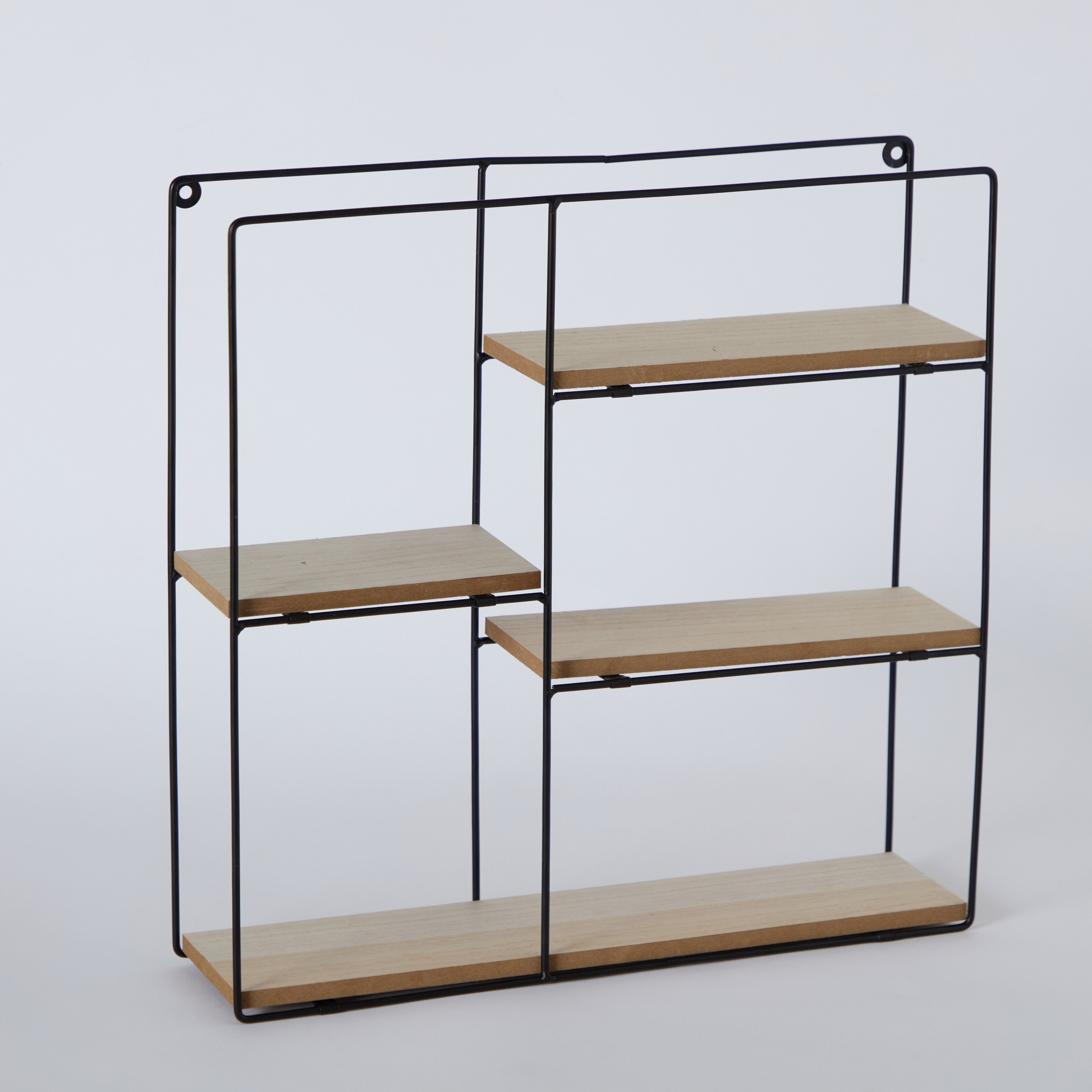 رف حائط معدن قابل للطي بألواح ليفية من سيرا - 40x10x40 سم-hbxfurniture-mediaunitsandstorage-wallshelves-image-8