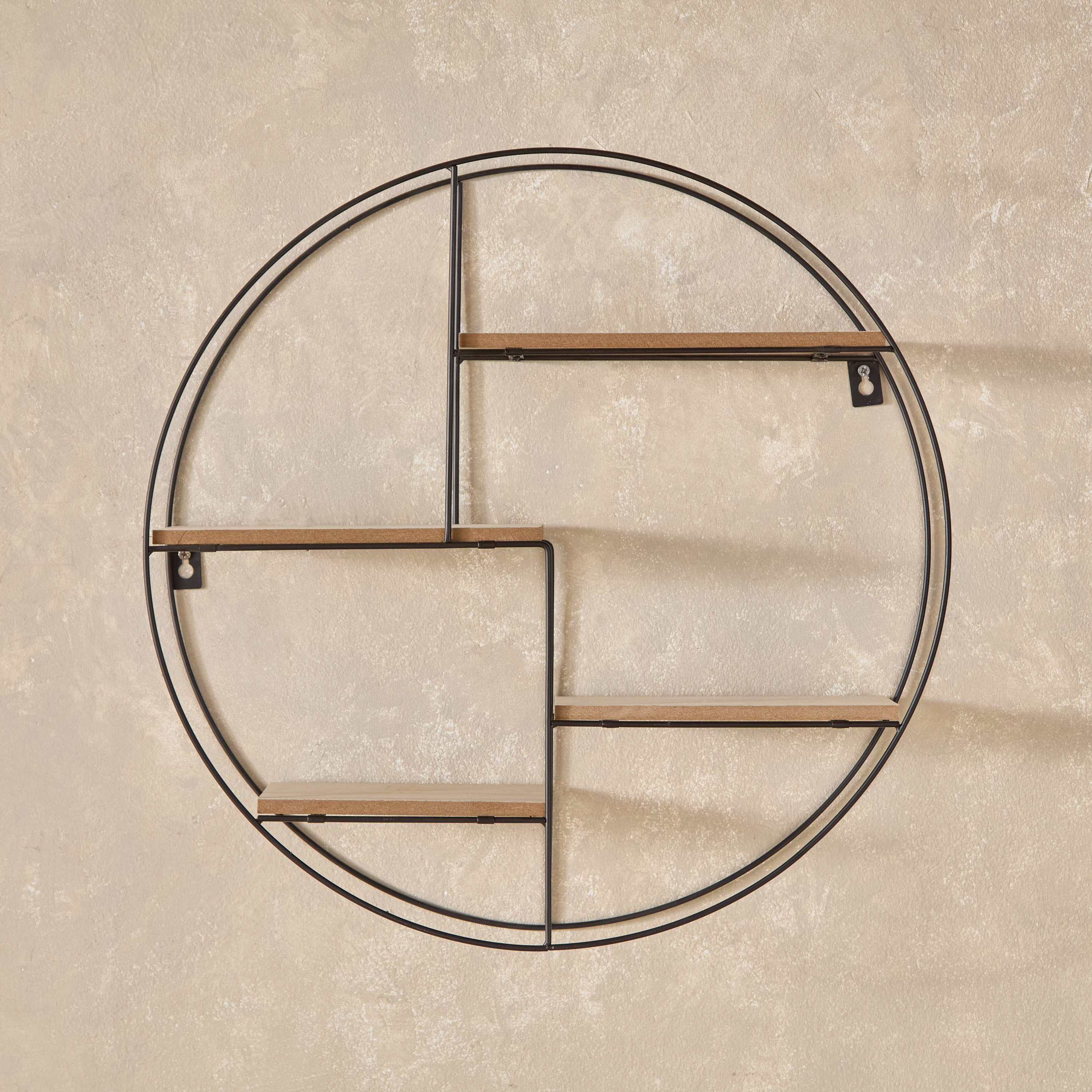 رف حائط معدن قابل للطي مع ألواح ليفية من سيرا - 50x10x50 سم-hbxfurniture-mediaunitsandstorage-wallshelves-image-2
