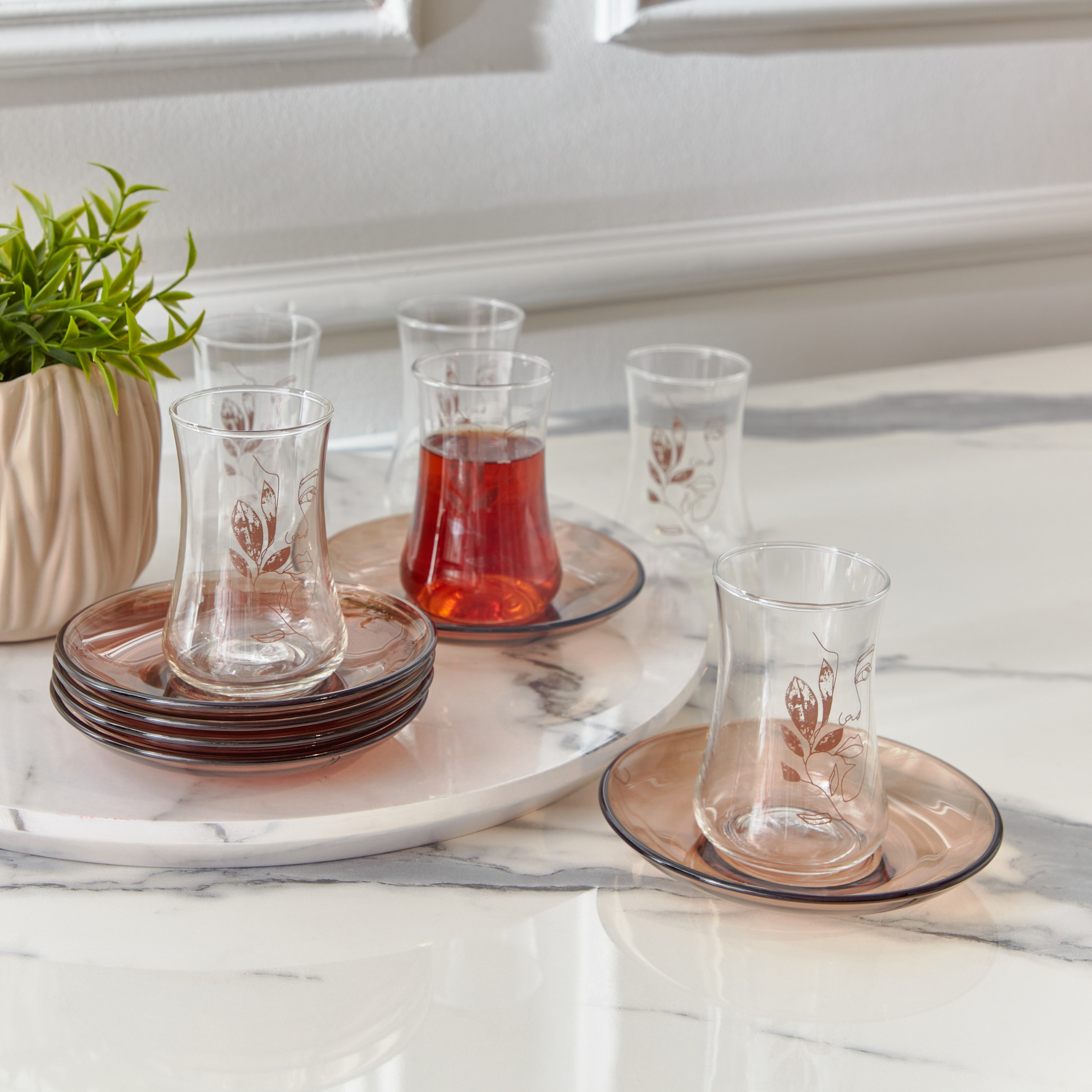 طقم استكانة وصحون 6 قطع من سيج - 120 مل-hbxhomeware-diningandtabletop-coffeeandteasets-image-1