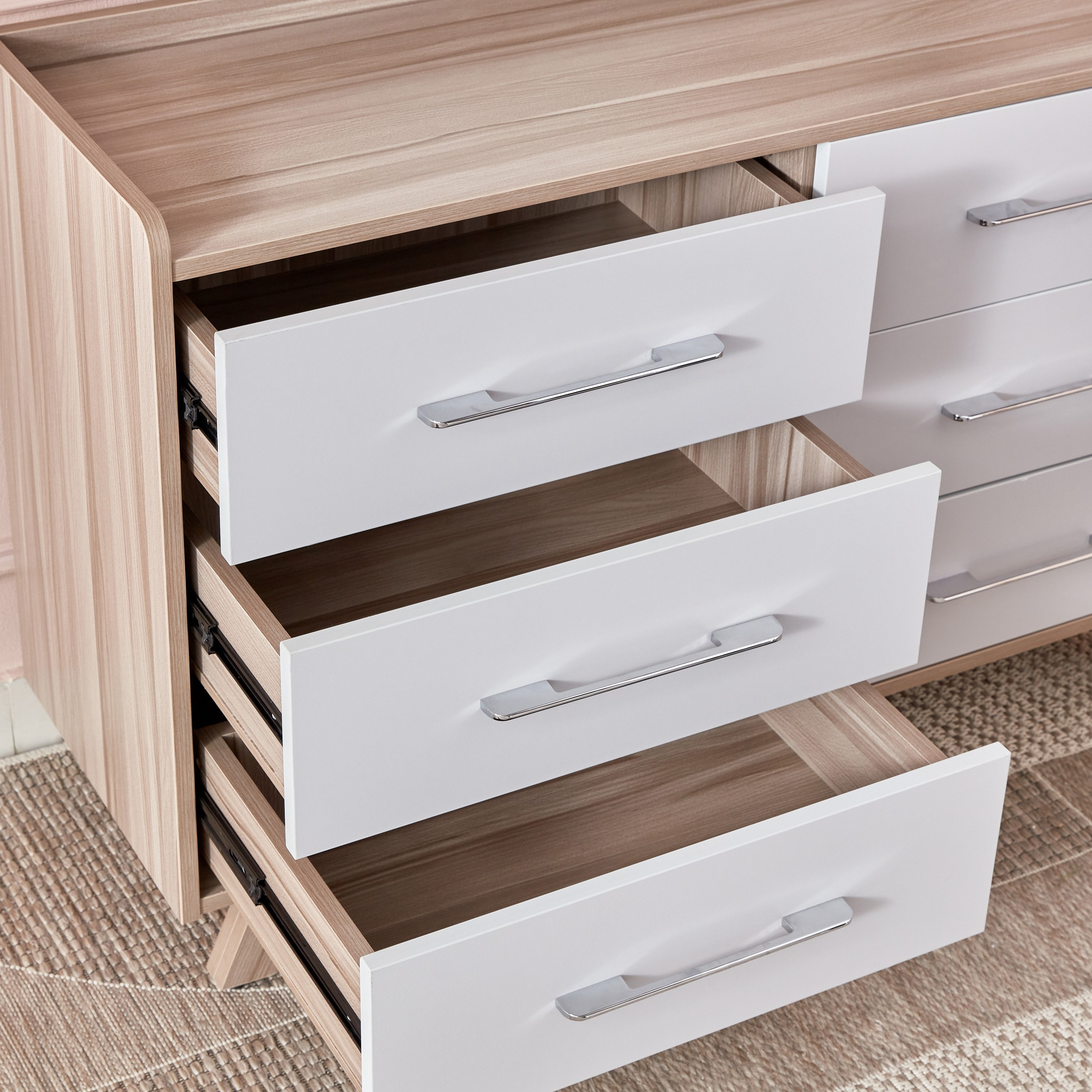 طقم غرفة نوم كينج 5 قطع من ميامي - 180x200 سم-hbxbedroom-bedsandbedsets-bedroomsets-king-image-19
