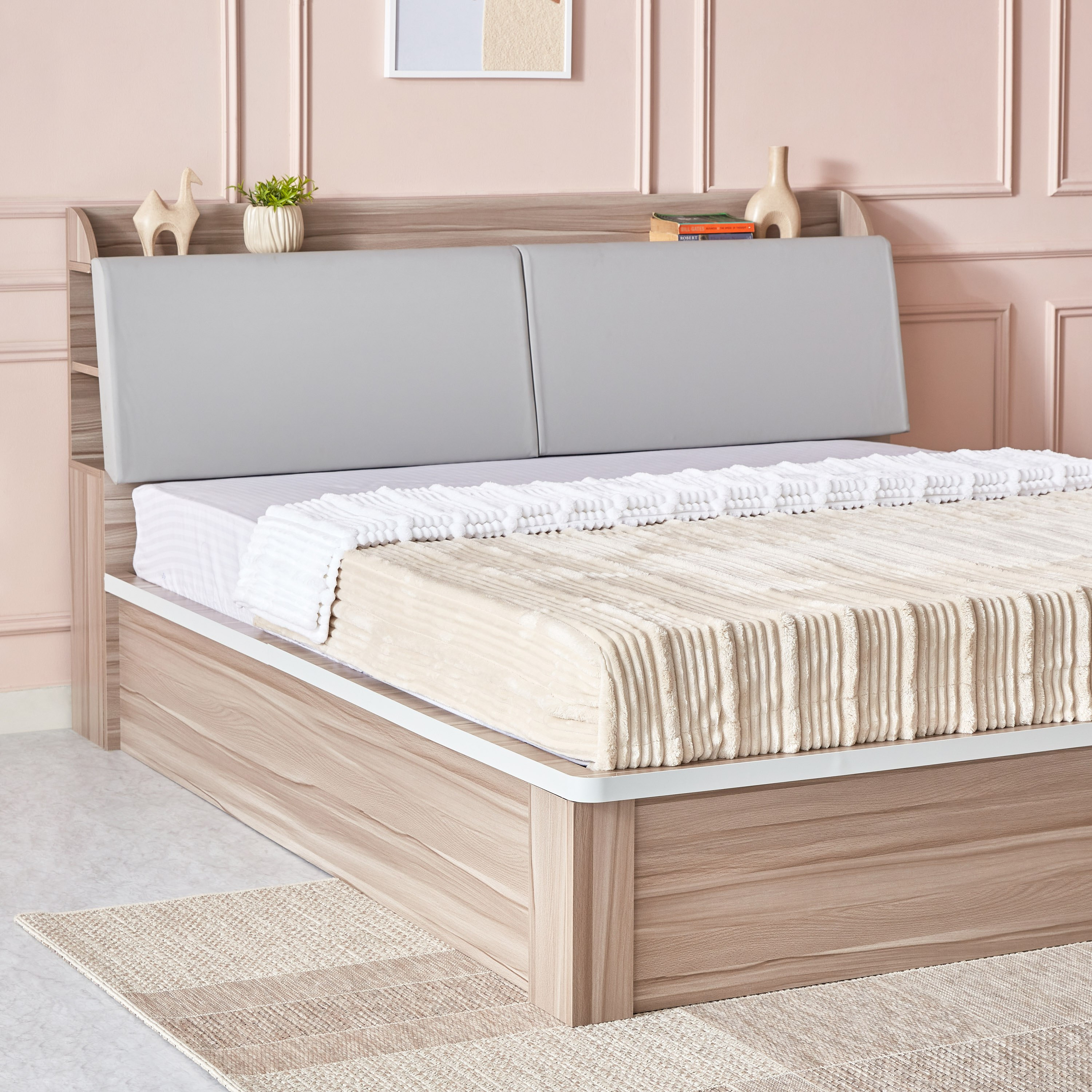 طقم غرفة نوم كينج 5 قطع من ميامي - 180x200 سم-hbxbedroom-bedsandbedsets-bedroomsets-king-image-3