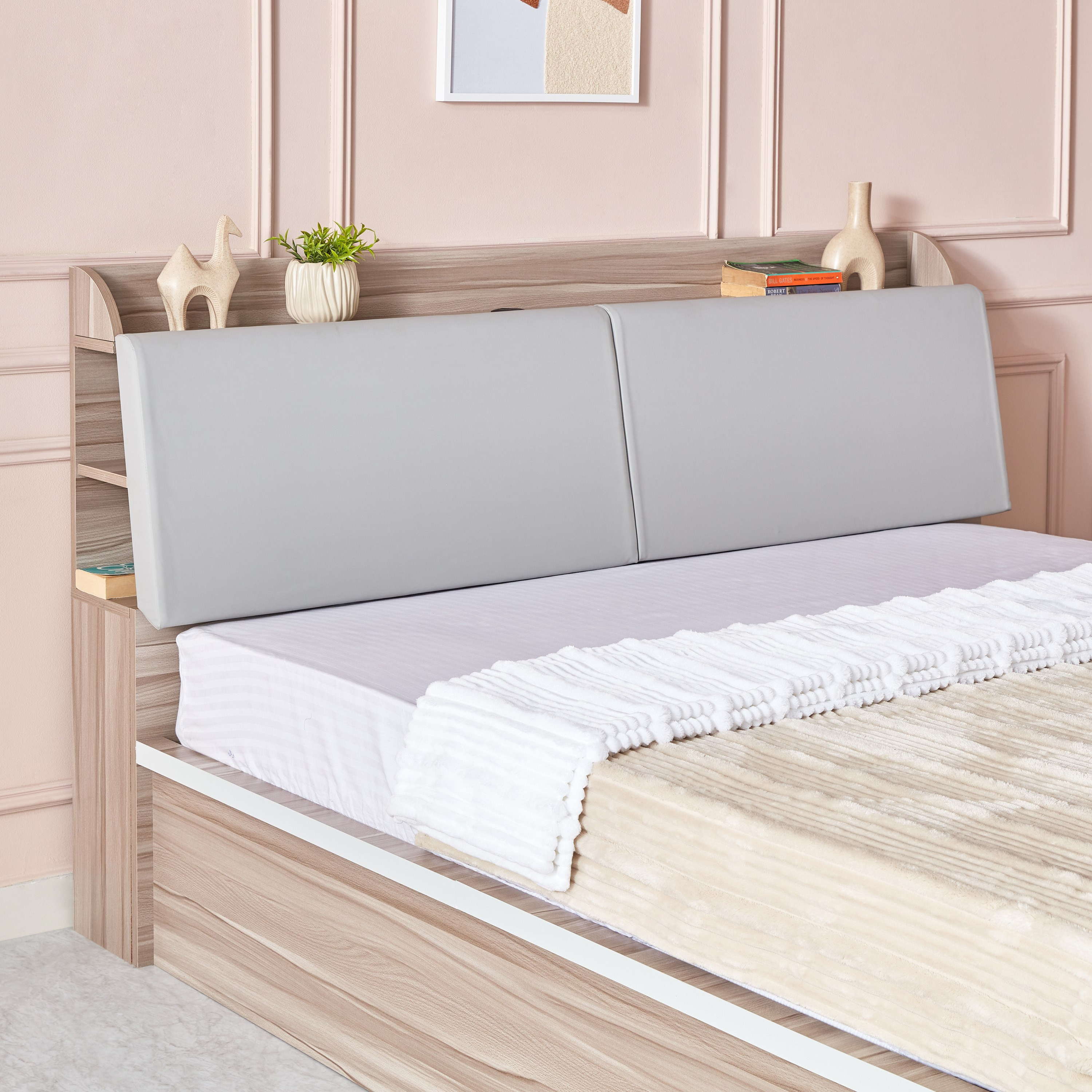 طقم غرفة نوم كينج 5 قطع من ميامي - 180x200 سم-hbxbedroom-bedsandbedsets-bedroomsets-king-image-5