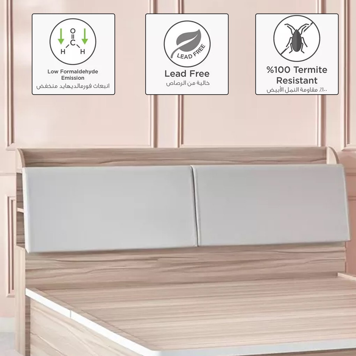 طقم غرفة نوم كينج 5 قطع من ميامي - 180x200 سم-hbxbedroom-bedsandbedsets-bedroomsets-king-image-7