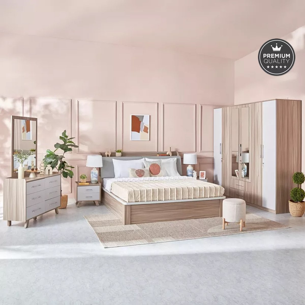 خزانة ملابس -6 أبواب بمرآة من ميامي-hbxfurniture-wardrobes-image-14