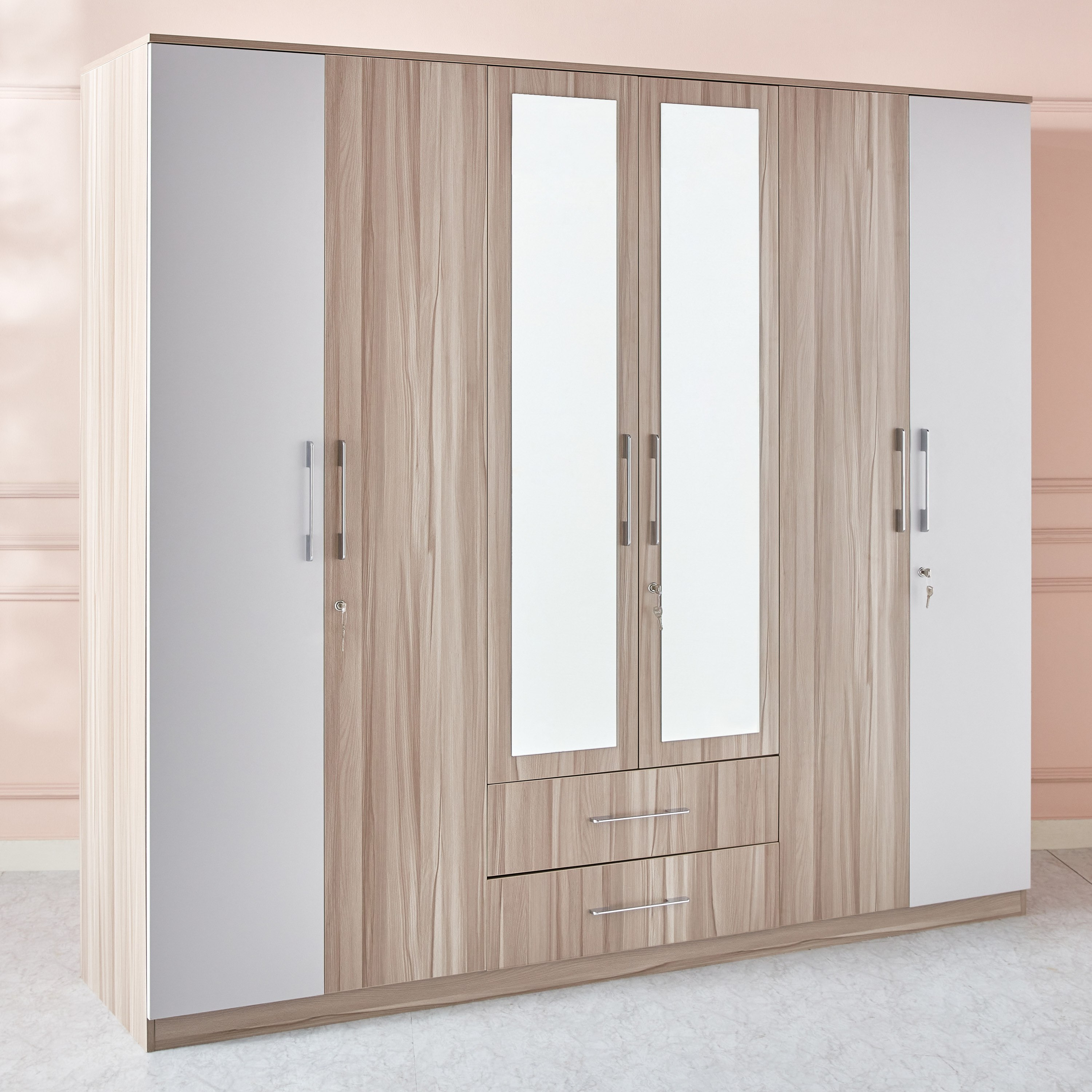 خزانة ملابس -6 أبواب بمرآة من ميامي-hbxfurniture-wardrobes-image-16
