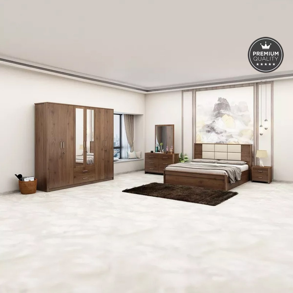 خزانة ملابس 6 أبواب بمرآة من راينو-hbxfurniture-wardrobes-image-7
