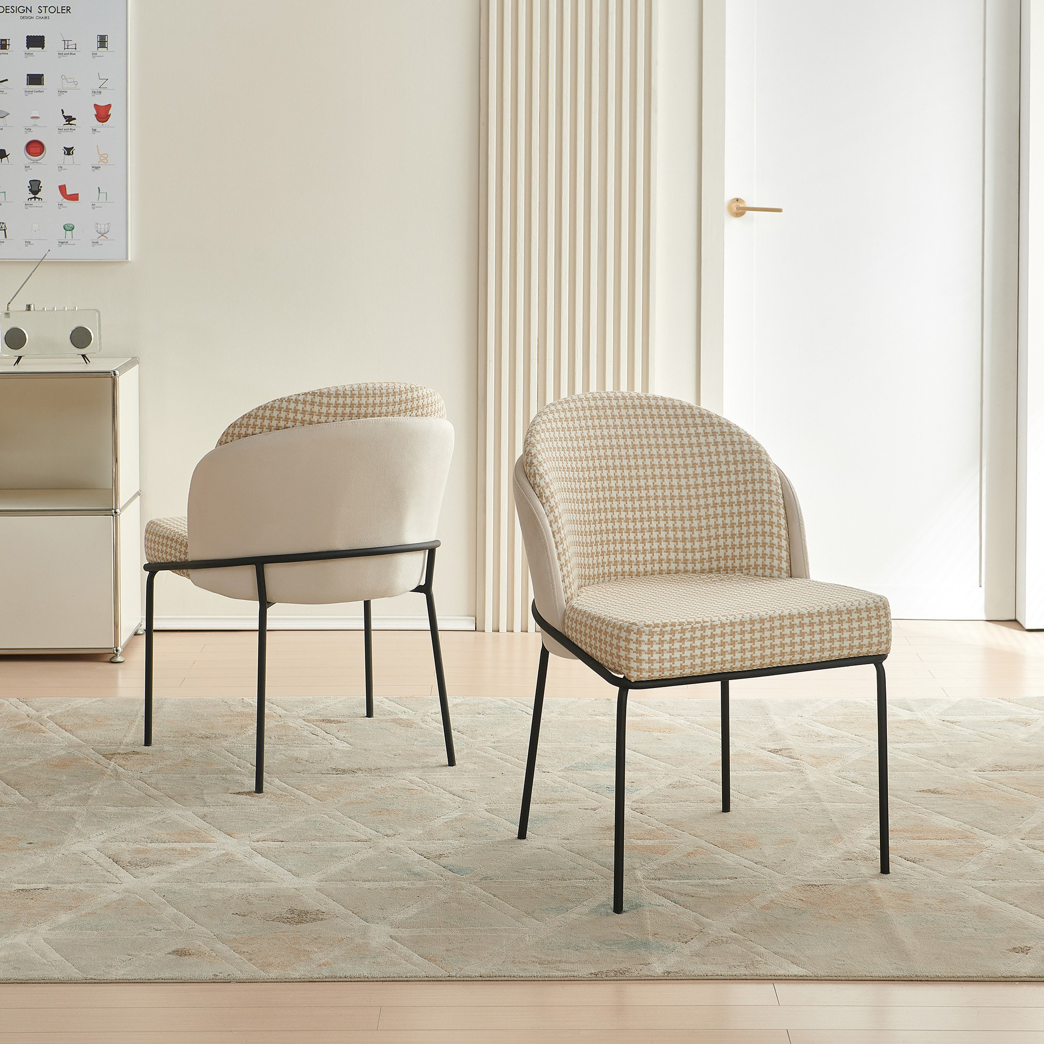 طقم طاولة شاي وكرسي بسطح من الحجر الملبد 3 قطع من تيفاني-hbxfurniture-diningtablesandsets-diningsets-twoseater-image-2