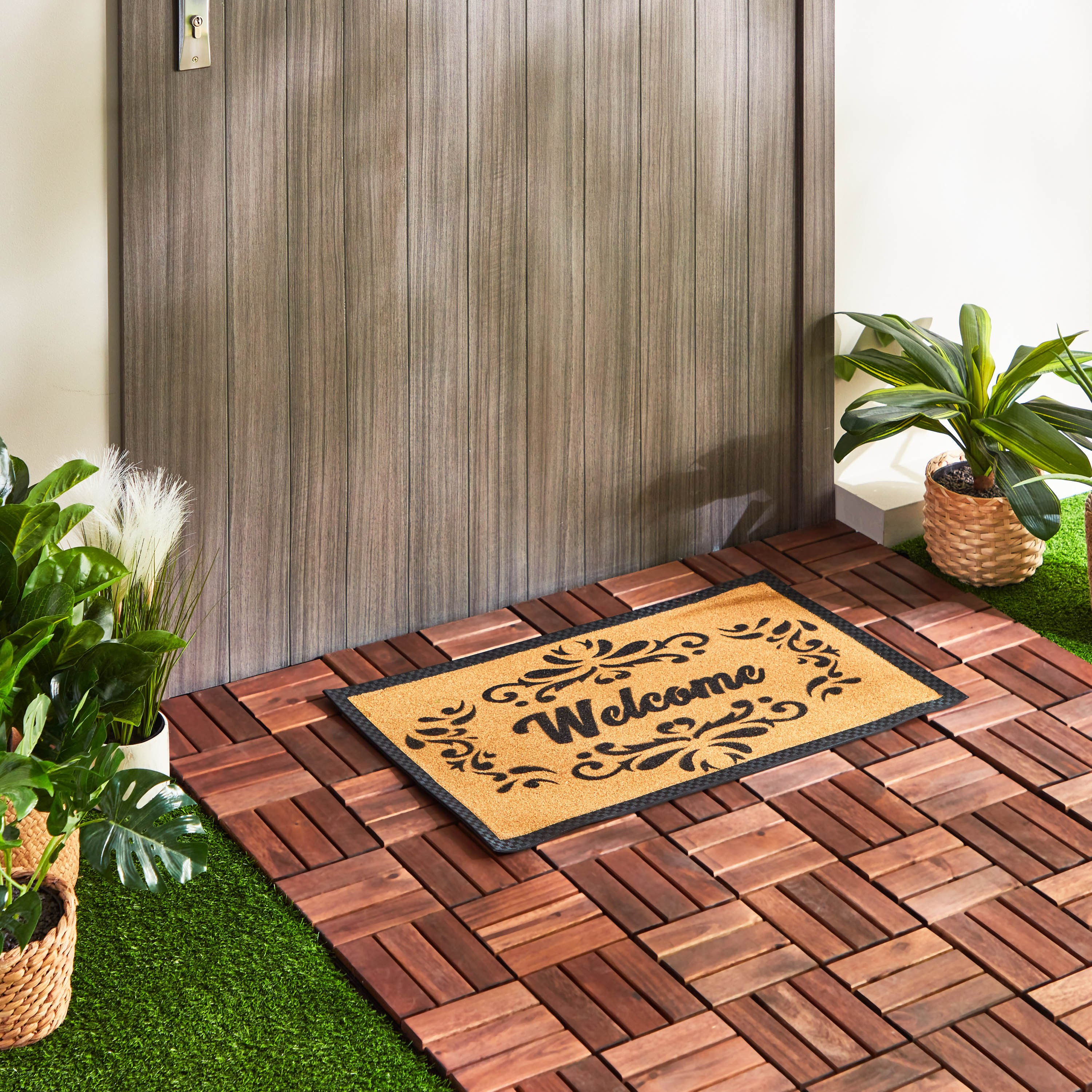 سجادة باب من ألياف جوز الهند الصديقة للبيئة من إيكو سليم - 45x75 سم-hbxhomeware-hbxlivingroom-image-1