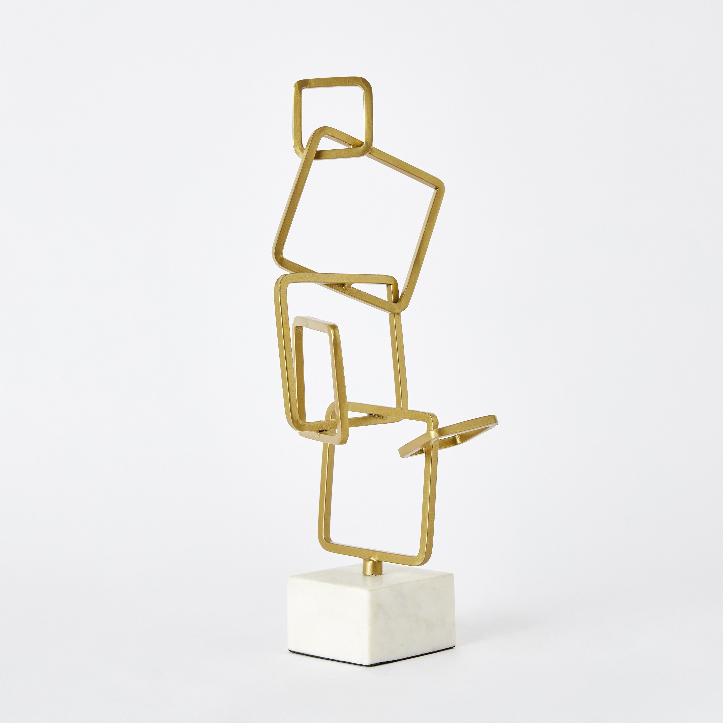 قطعة ديكور طاولة معدن ورخام بقاعدة رخام من إنيجما - 20x15x45 سم-hbxhomeware-homedecor-figurinesandornaments-image-5