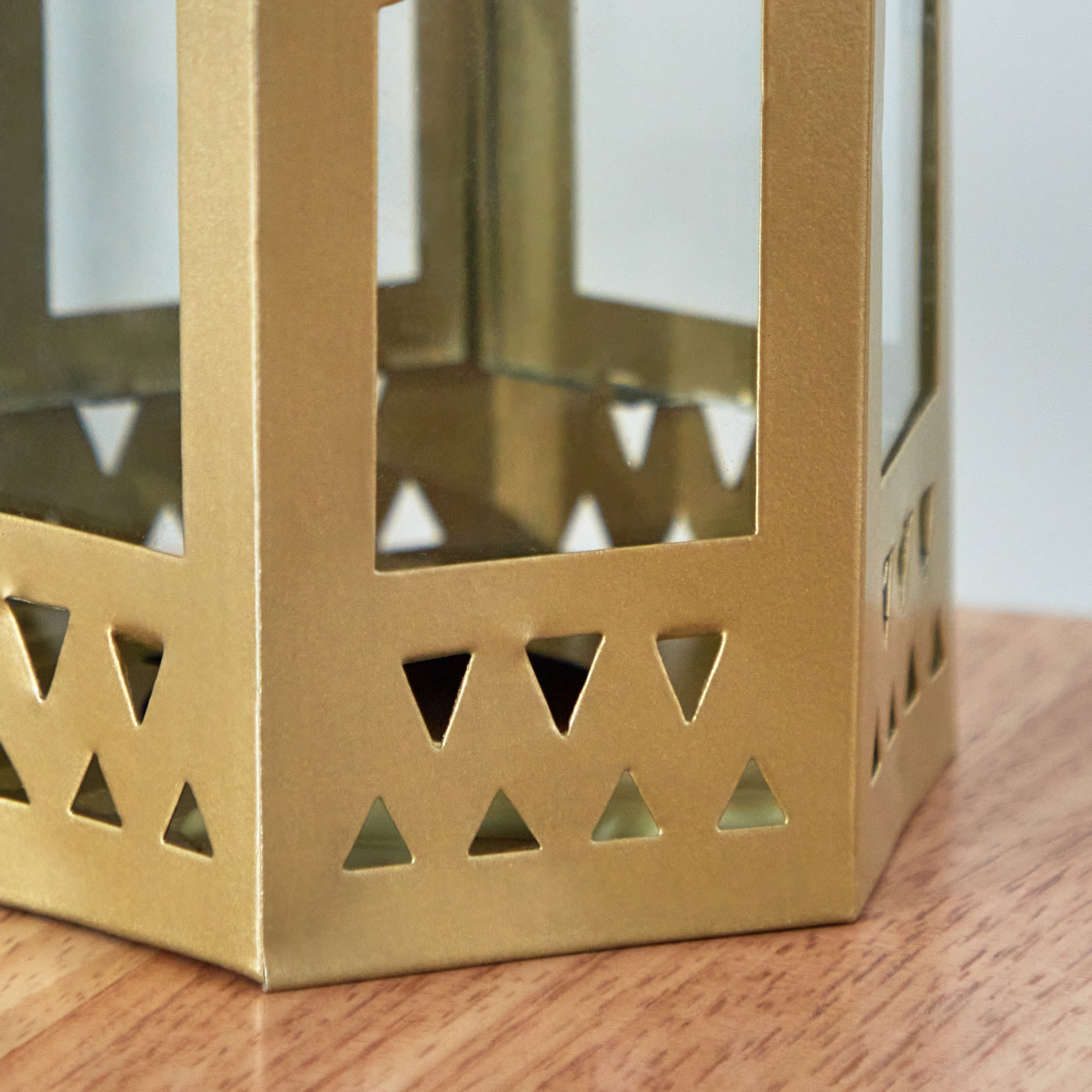فانوس معدني وزجاجي من إنيد - 9x9x15 سم-hbxdecorandfurnishings-homeaccessories-lanterns-image-5