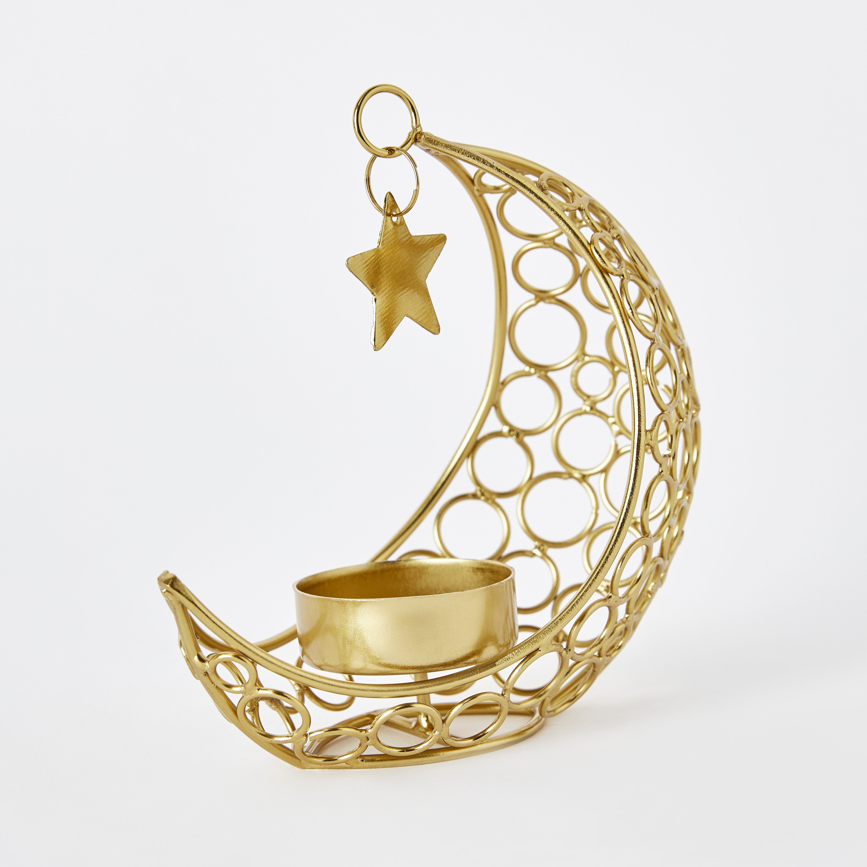 حامل شموع معدن قمر من كينسين - 10.5x5x9.5 سم-hbxlivingroom-decorandaccessories-candleholders-image-6