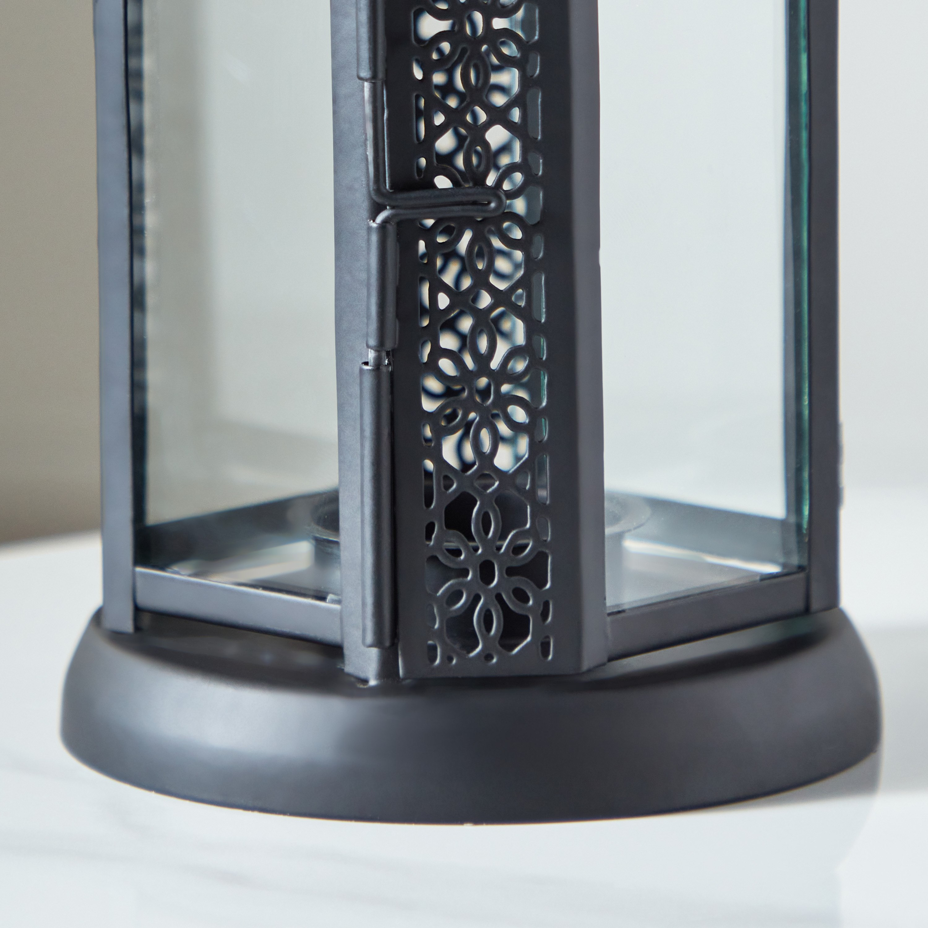 Kensin Promo Metal Cutwork Lantern - 10x10x22 cm-hbxdecorandfurnishings-homeaccessories-lanterns-image-5