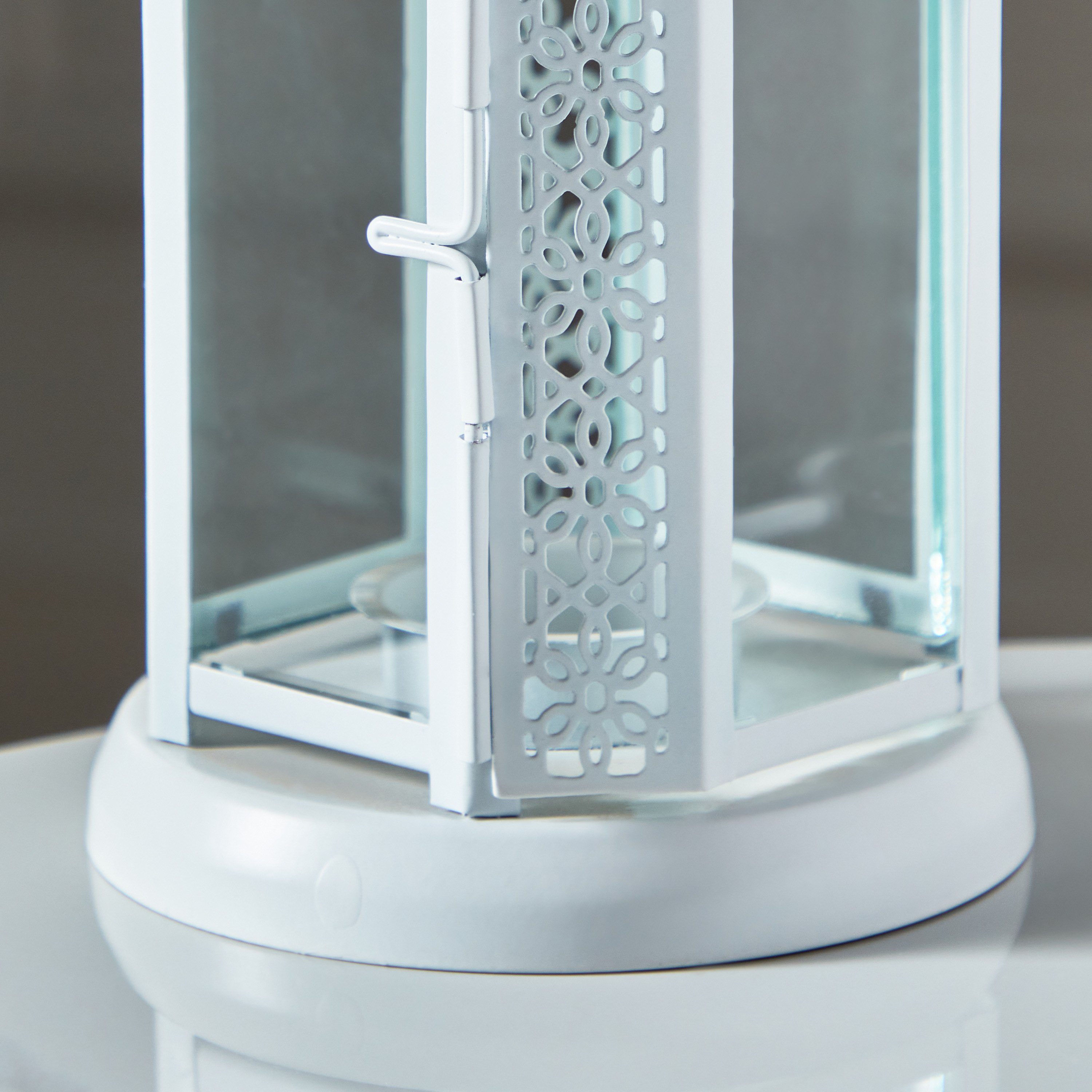 Kensin Promo Metal Cutwork Lantern - 10x10x22 cm-hbxdecorandfurnishings-homeaccessories-lanterns-image-5