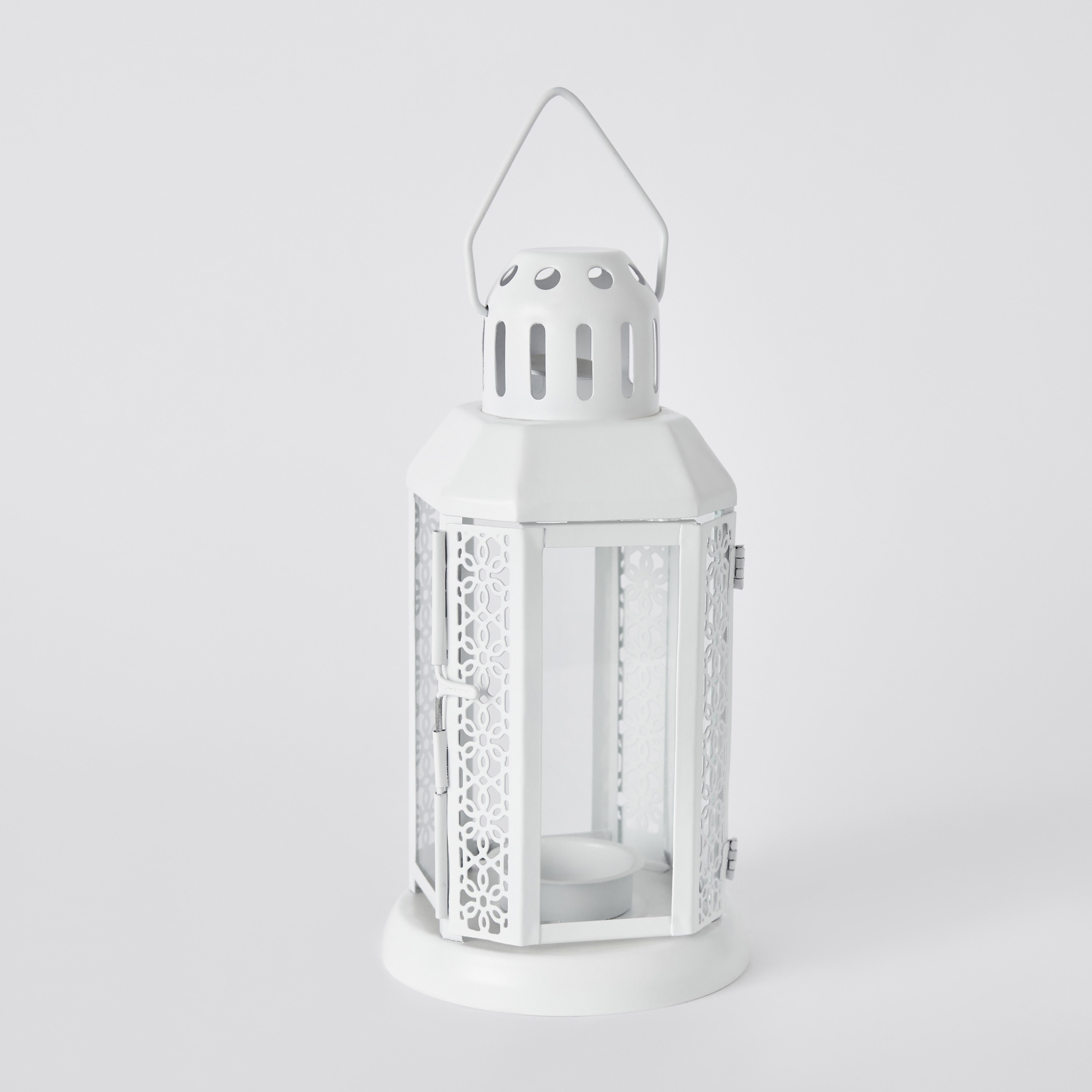 Kensin Promo Metal Cutwork Lantern - 10x10x22 cm-hbxdecorandfurnishings-homeaccessories-lanterns-image-7