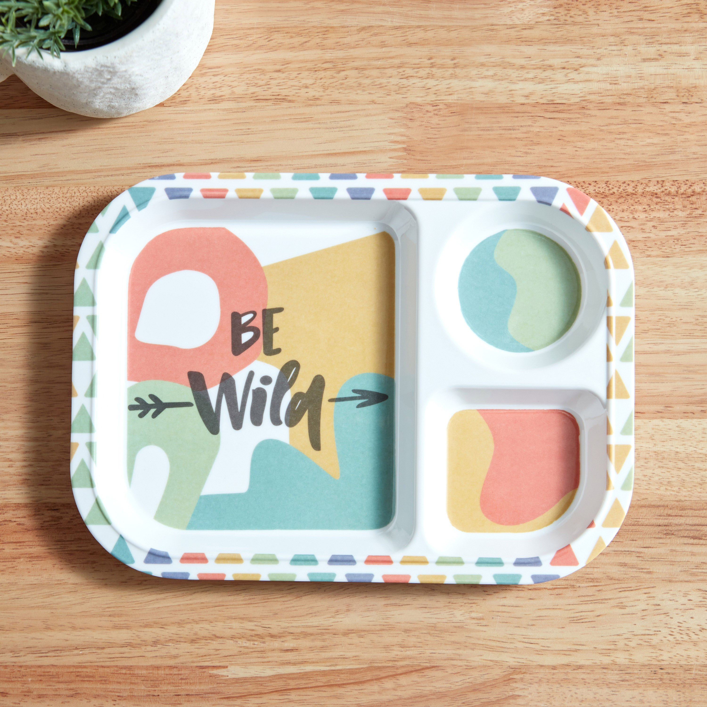 صحن تقسيم ميلامين بي وايلد ترينيتي من بلاي لاند - 28x21 سم-hbxhomeware-hbxkidsandyouth-image-2