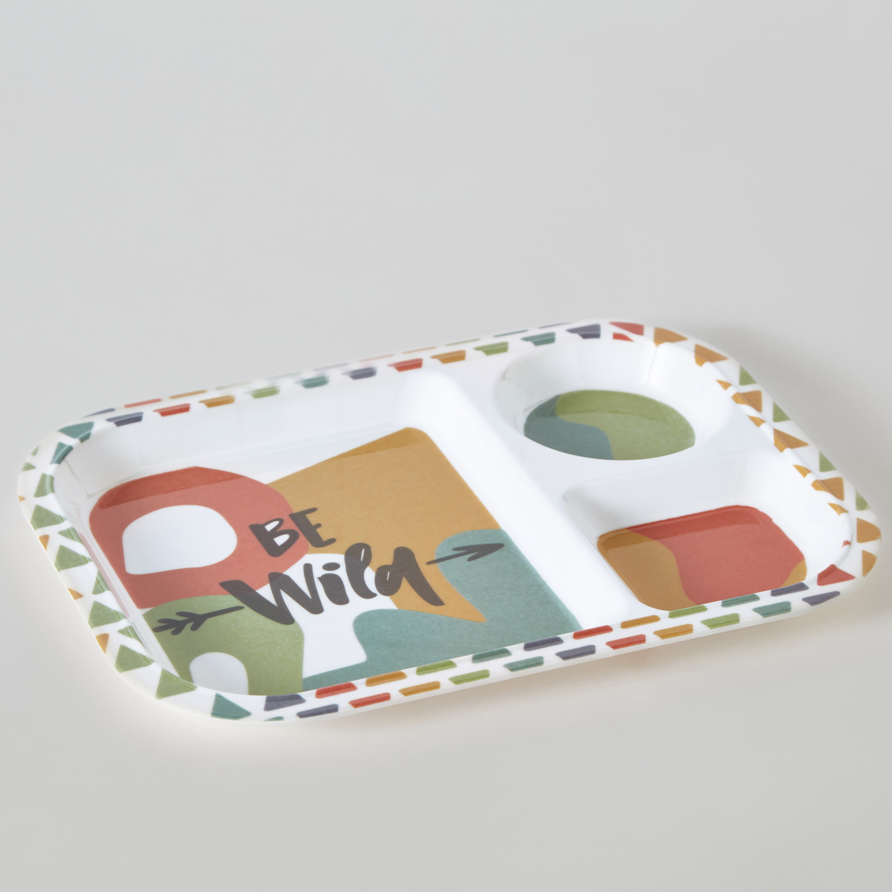 صحن تقسيم ميلامين بي وايلد ترينيتي من بلاي لاند - 28x21 سم-hbxhomeware-hbxkidsandyouth-image-5