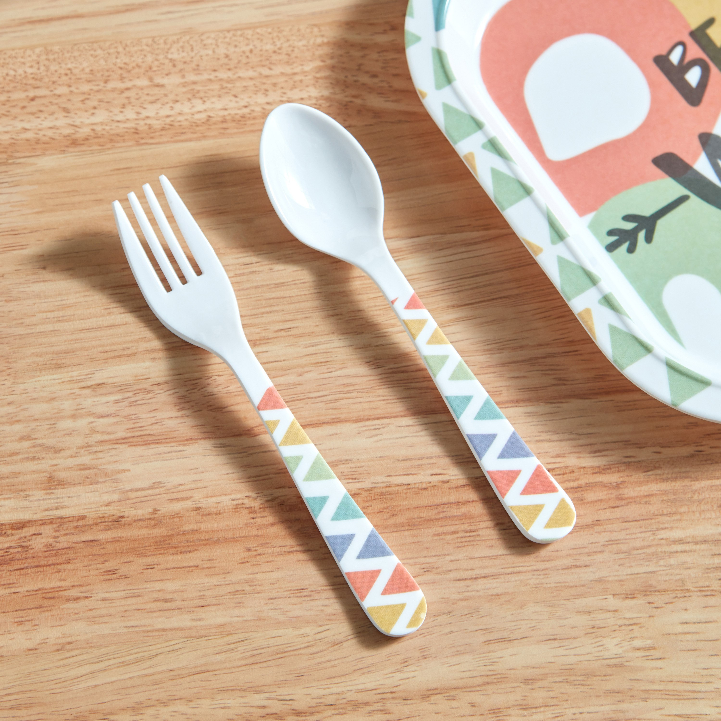 Playland Trinity Melamine Be Wild 2-Piece Cutlery Set - 16 cm-hbxhomeware-hbxkidsandyouth-image-1