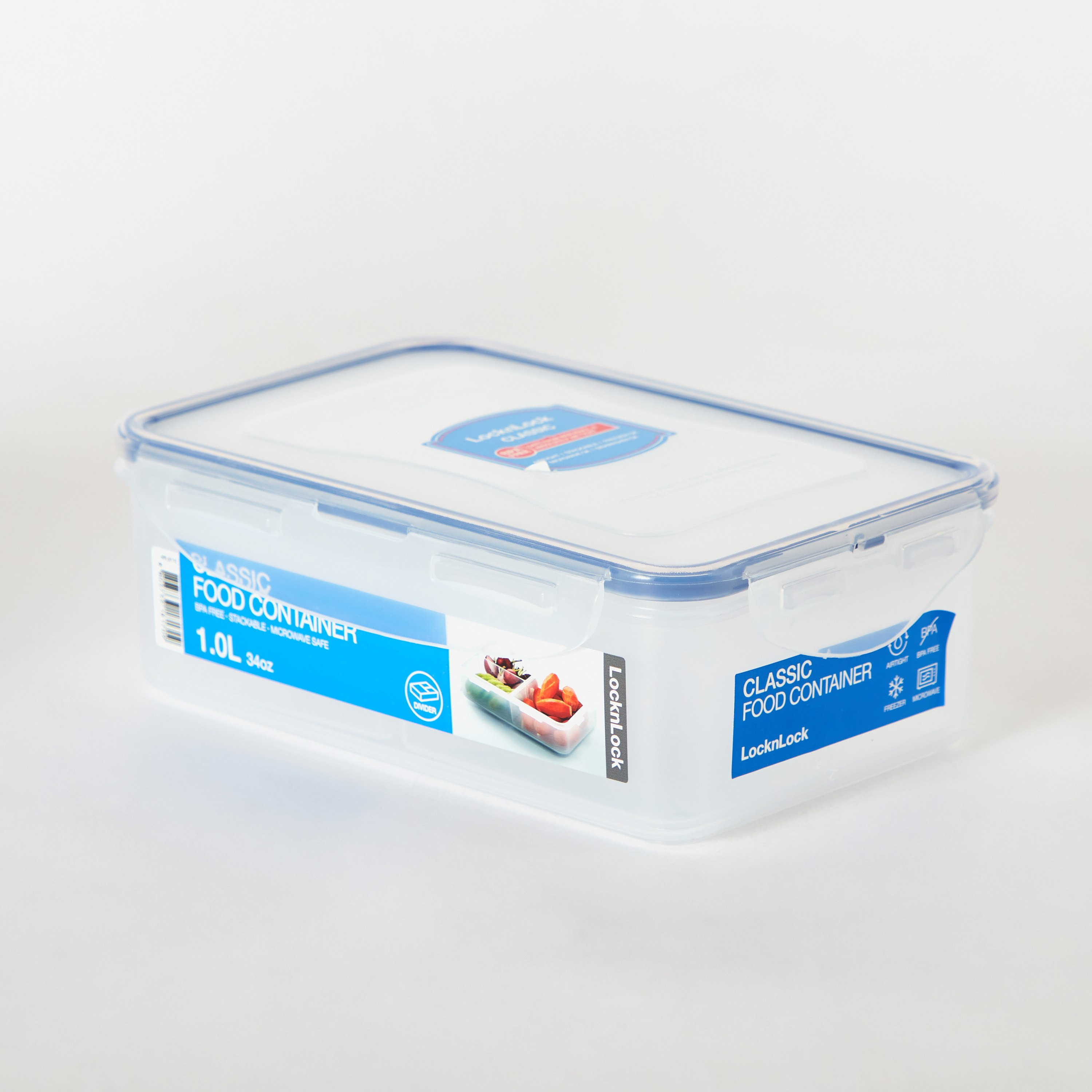 Lock & Lock Rectangular Food Container with Divider - 1 L-hbxhomeware-hbxkitchen-image-7