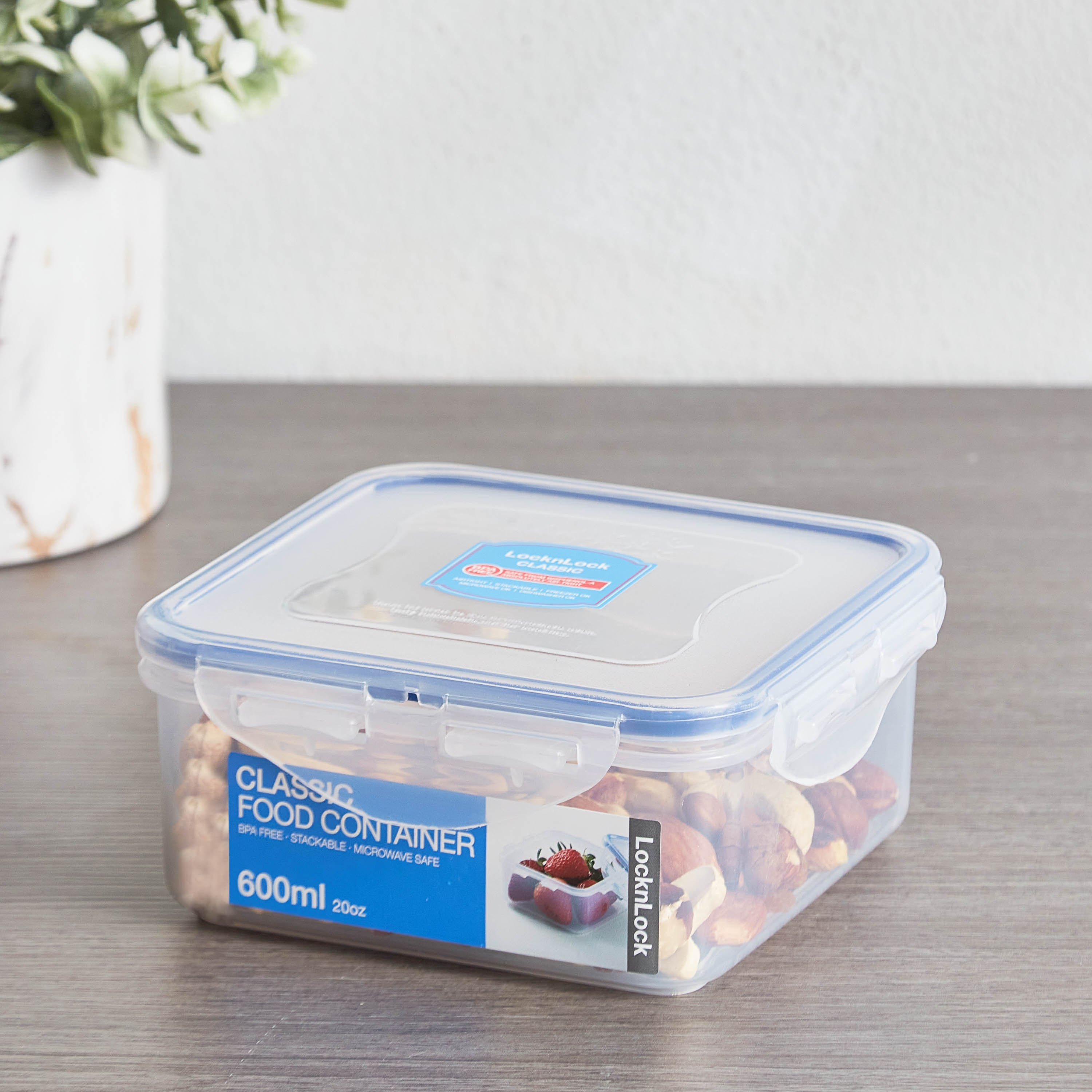 حاوية طعام مربعة من لوك آند لوك - 600 مل-hbxhomeware-hbxkitchen-image-1