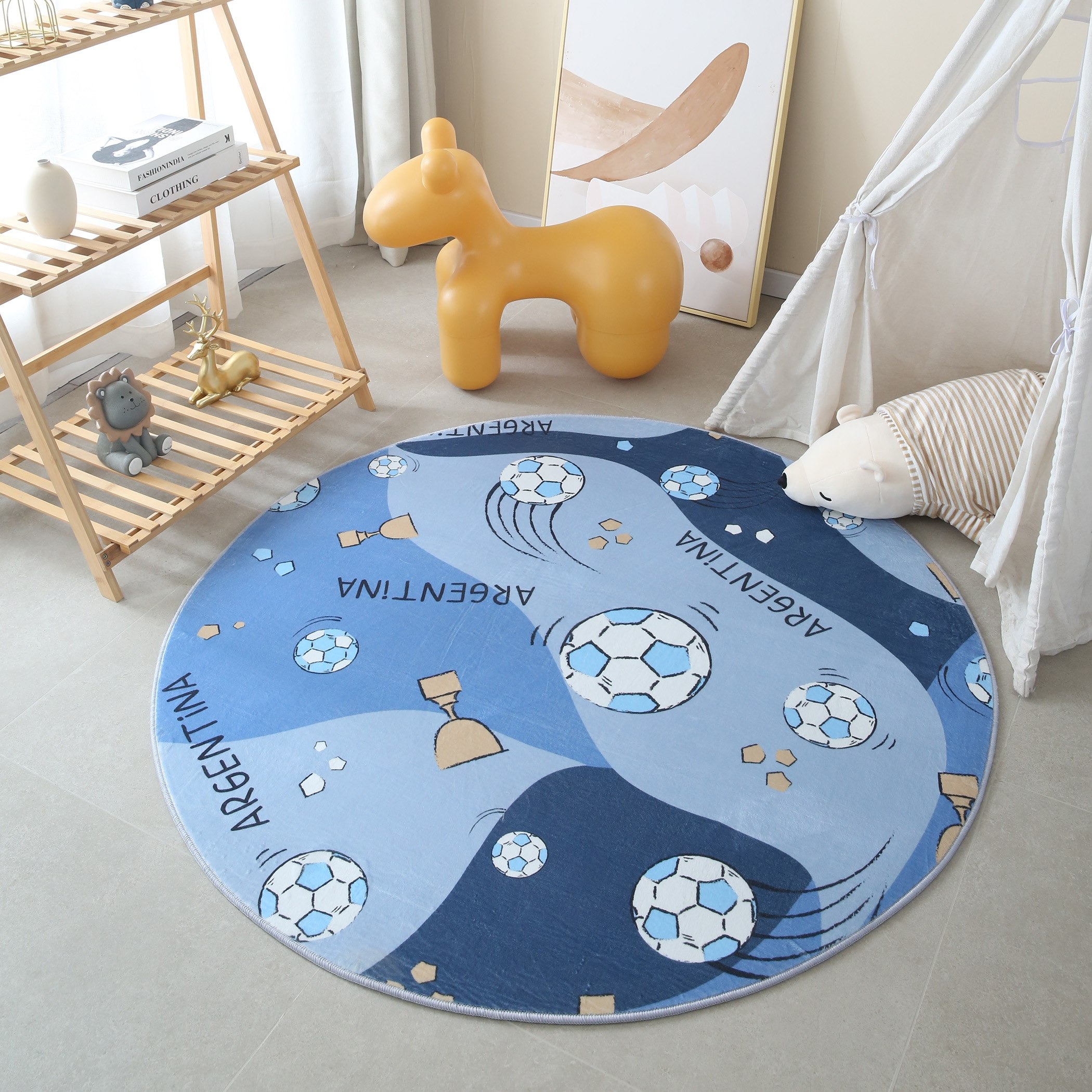 سجادة فلانيل مستديرة من أركيد - 120 سم-hbxhomeware-hbxkidsandyouth-image-1