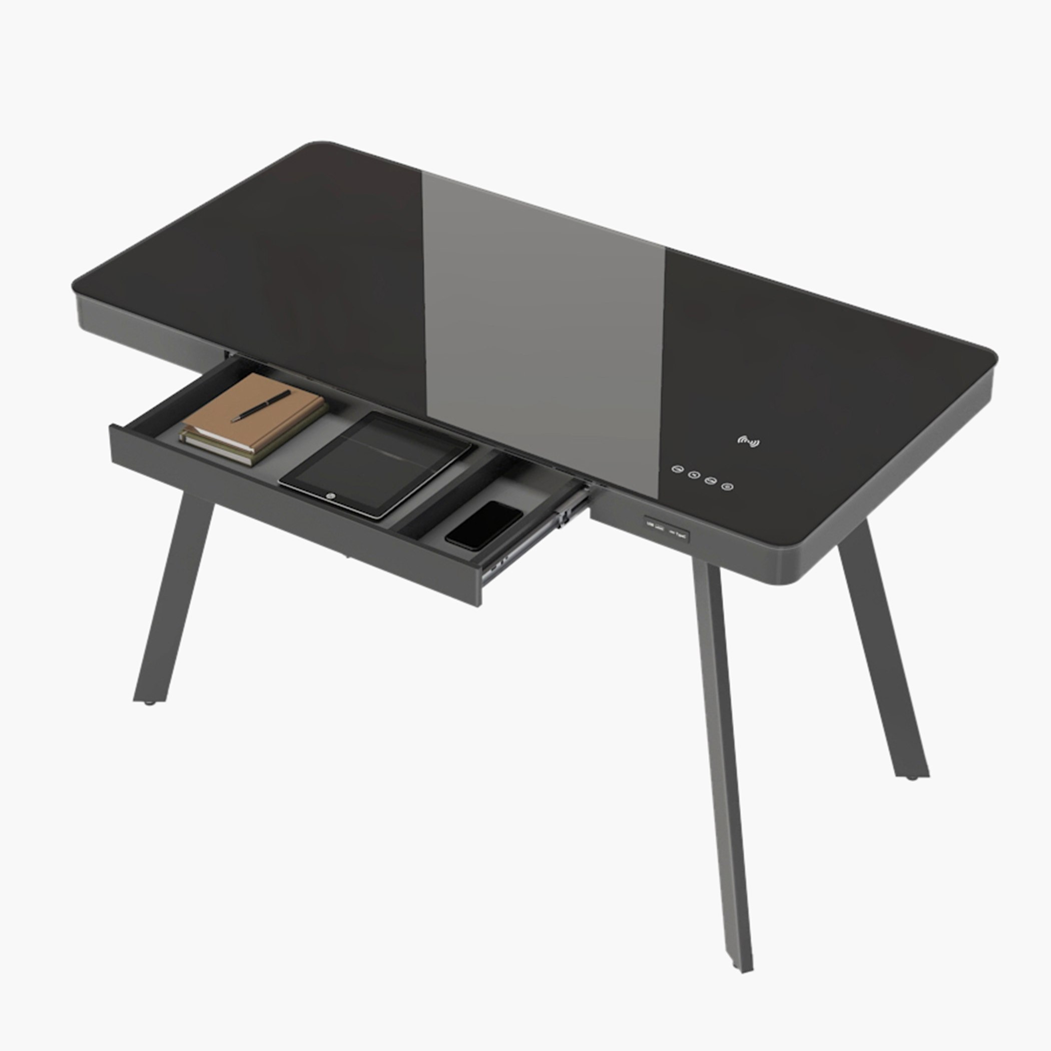 مكتب ذكي بسطح زجاج من چينيوس-hbxfurniture-office-desks-image-3