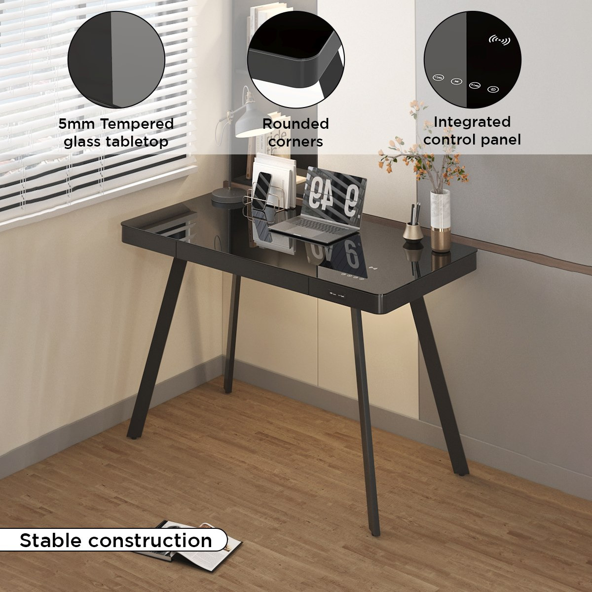 مكتب ذكي بسطح زجاج من چينيوس-hbxfurniture-office-desks-image-4