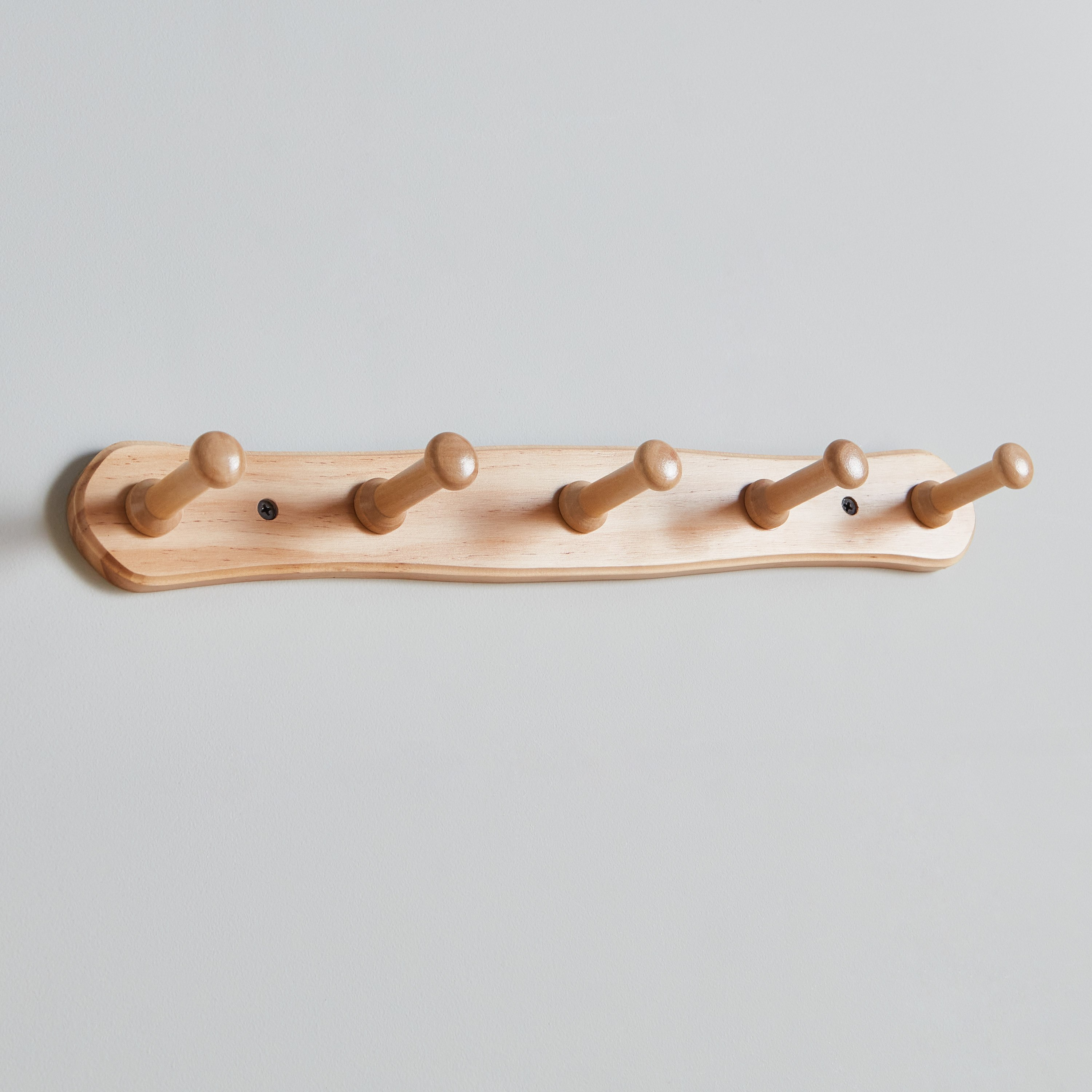 Natura Wooden 5-Peg Wall Mounted Hook Rack-hbxhomeware-hbxbathroom-image-2