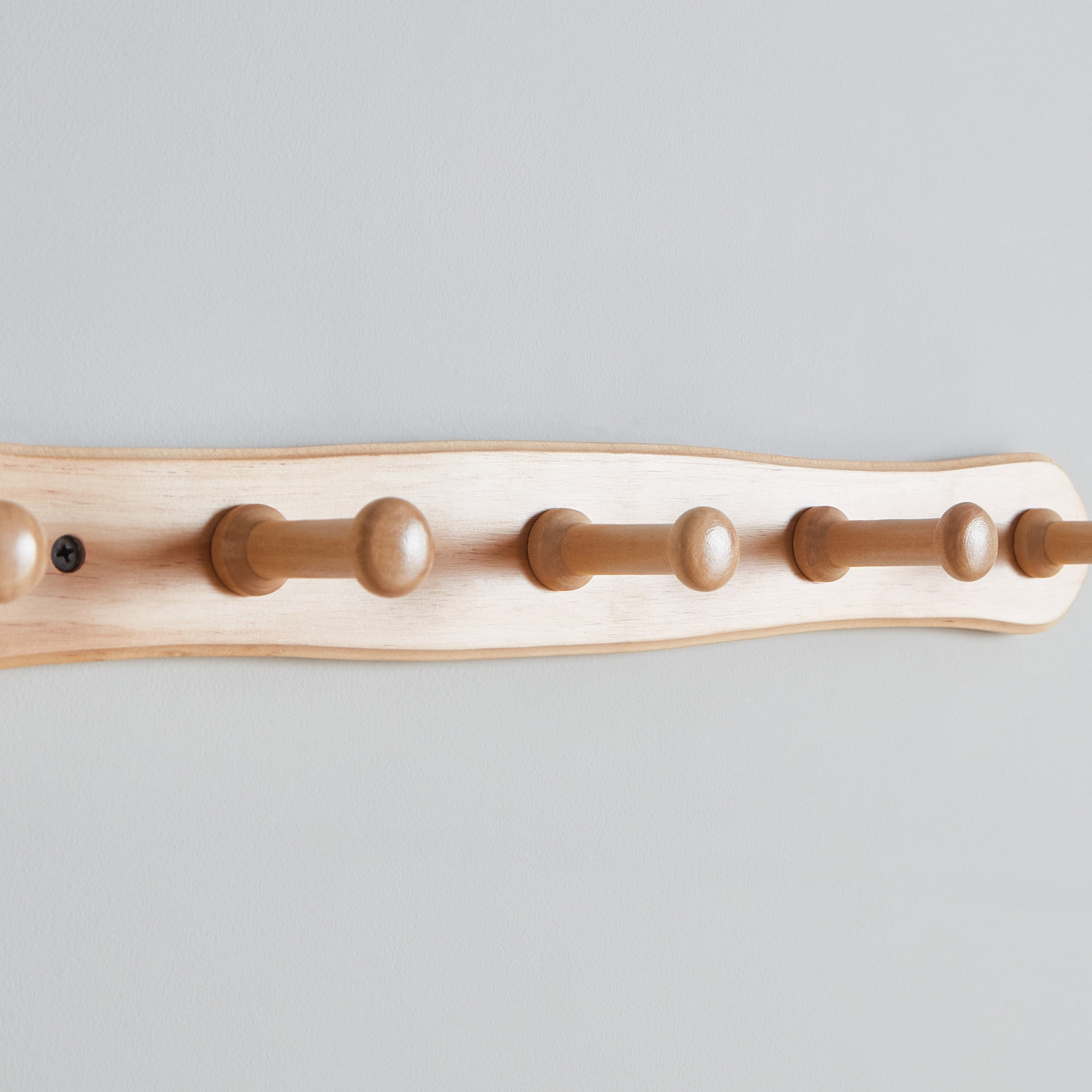 Natura Wooden 5-Peg Wall Mounted Hook Rack-hbxhomeware-hbxbathroom-image-3