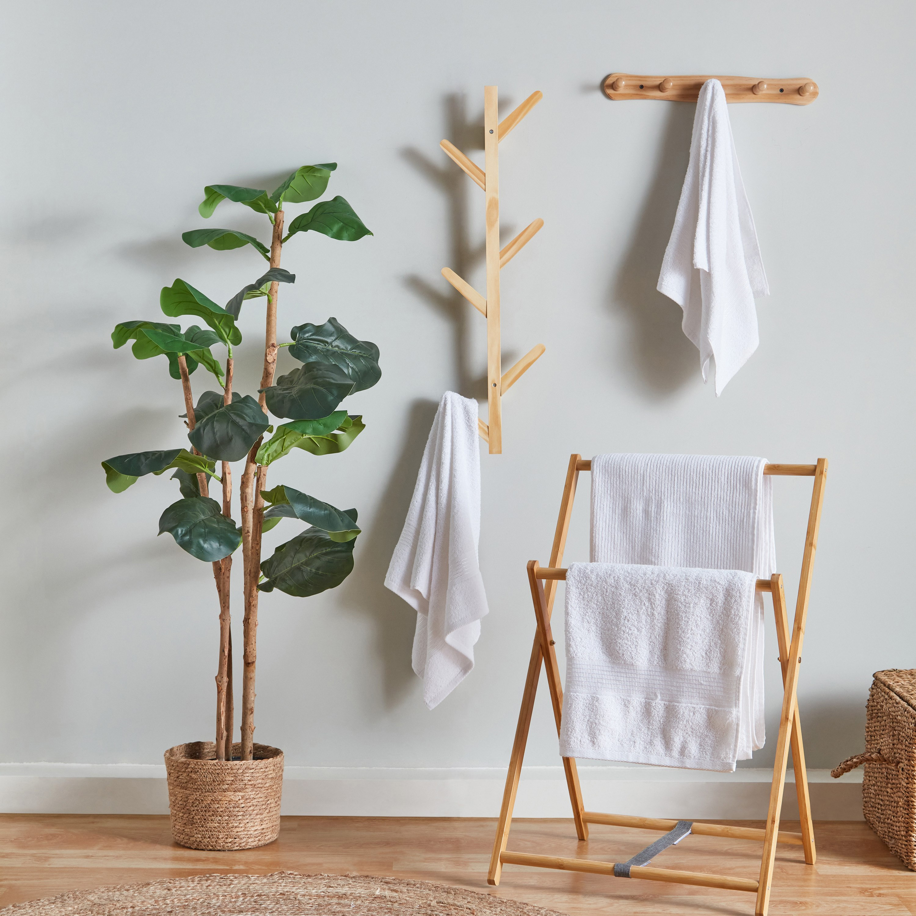 Natura Wooden 5-Peg Wall Mounted Hook Rack-hbxhomeware-hbxbathroom-image-4