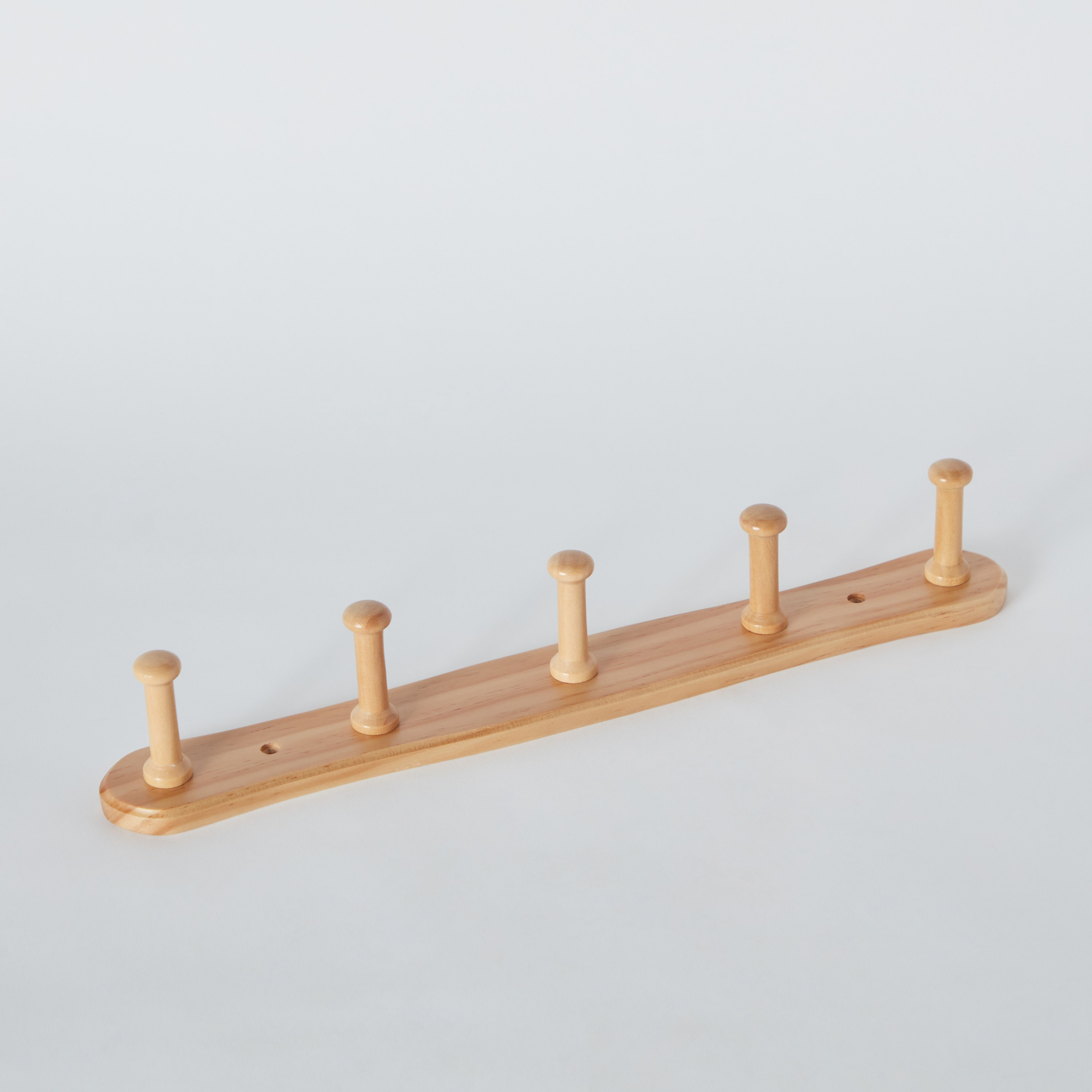Natura Wooden 5-Peg Wall Mounted Hook Rack-hbxhomeware-hbxbathroom-image-5