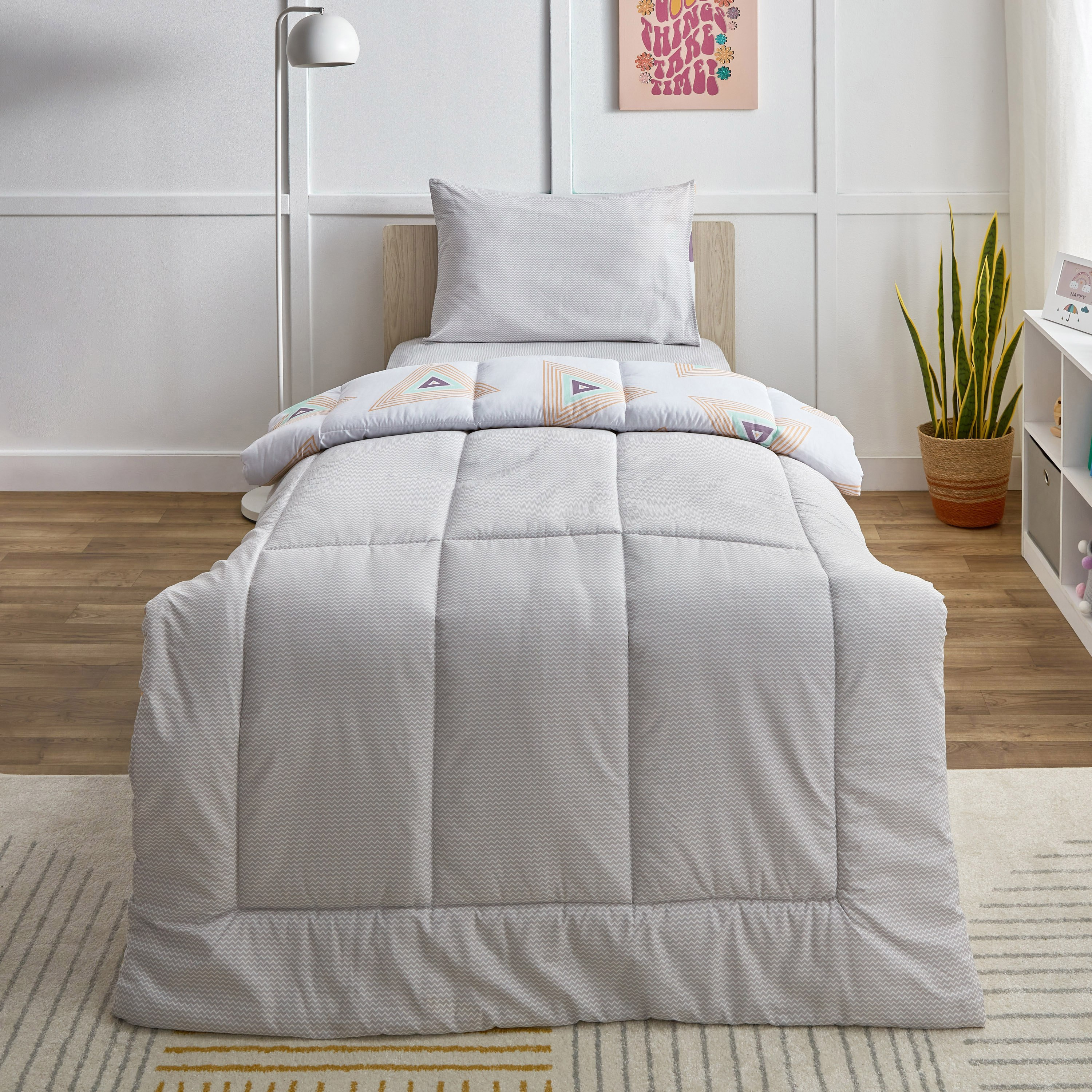 Playland Whimsical Kapas 2-Piece Cotton Single Comforter Set - 135x220 cm-hbxhomeware-hbxkidsandyouth-image-3