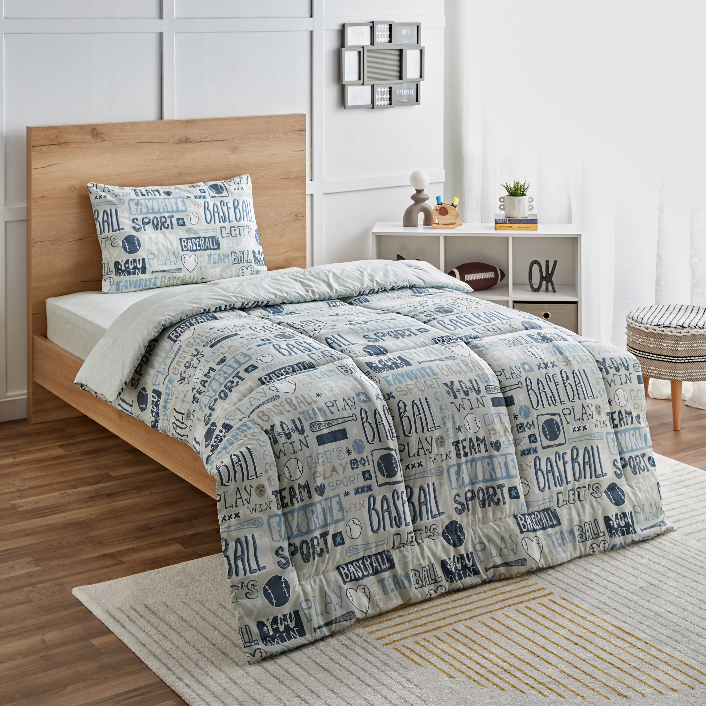 طقم لحاف قطن مزدوج وين وين كاباس 144TC من أركيد - 160x220 سم-hbxhomeware-hbxkidsandyouth-image-1