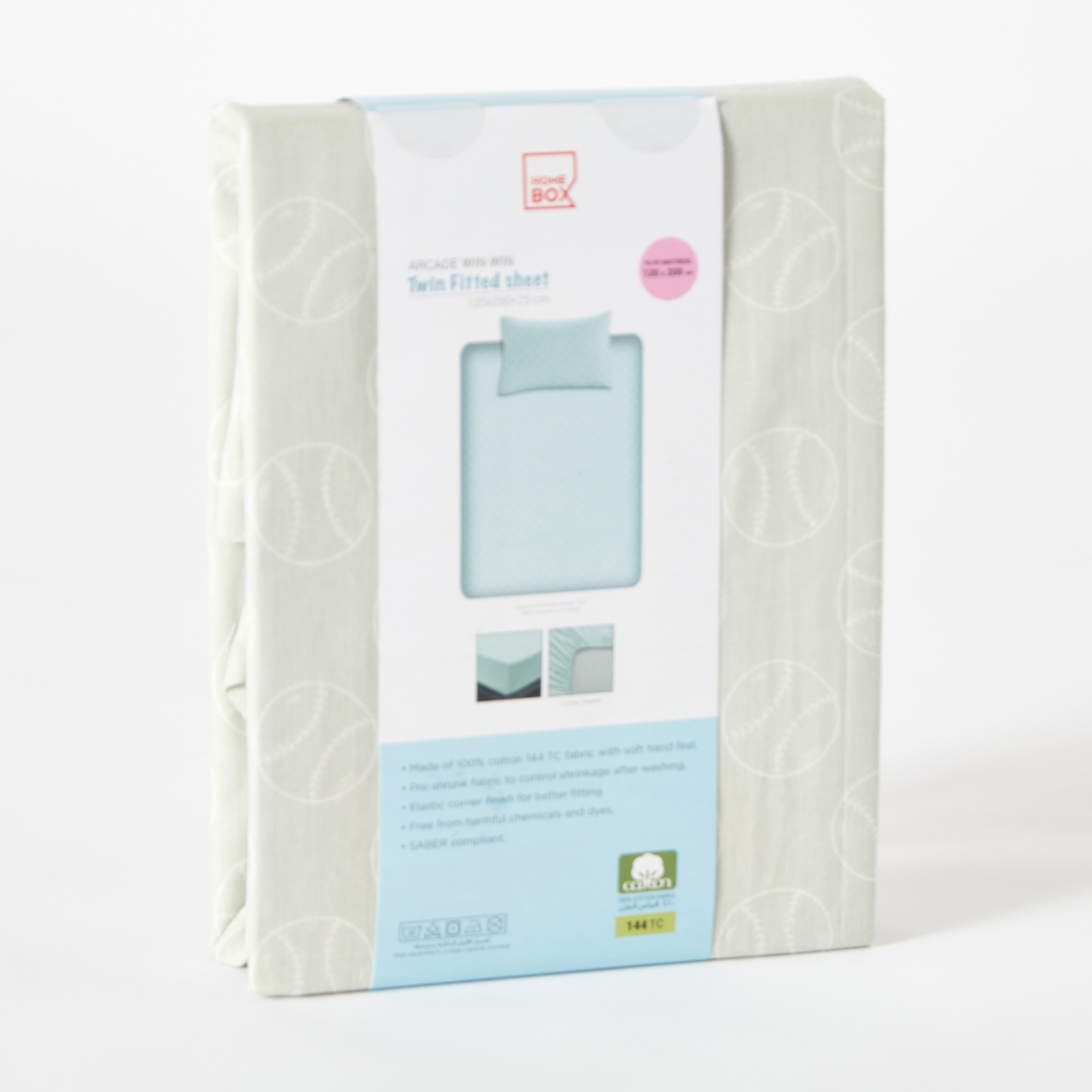 Arcade Win Win Kapas Cotton Twin Fitted Sheet - 120x200+25 cm-hbxhomeware-hbxkidsandyouth-image-7