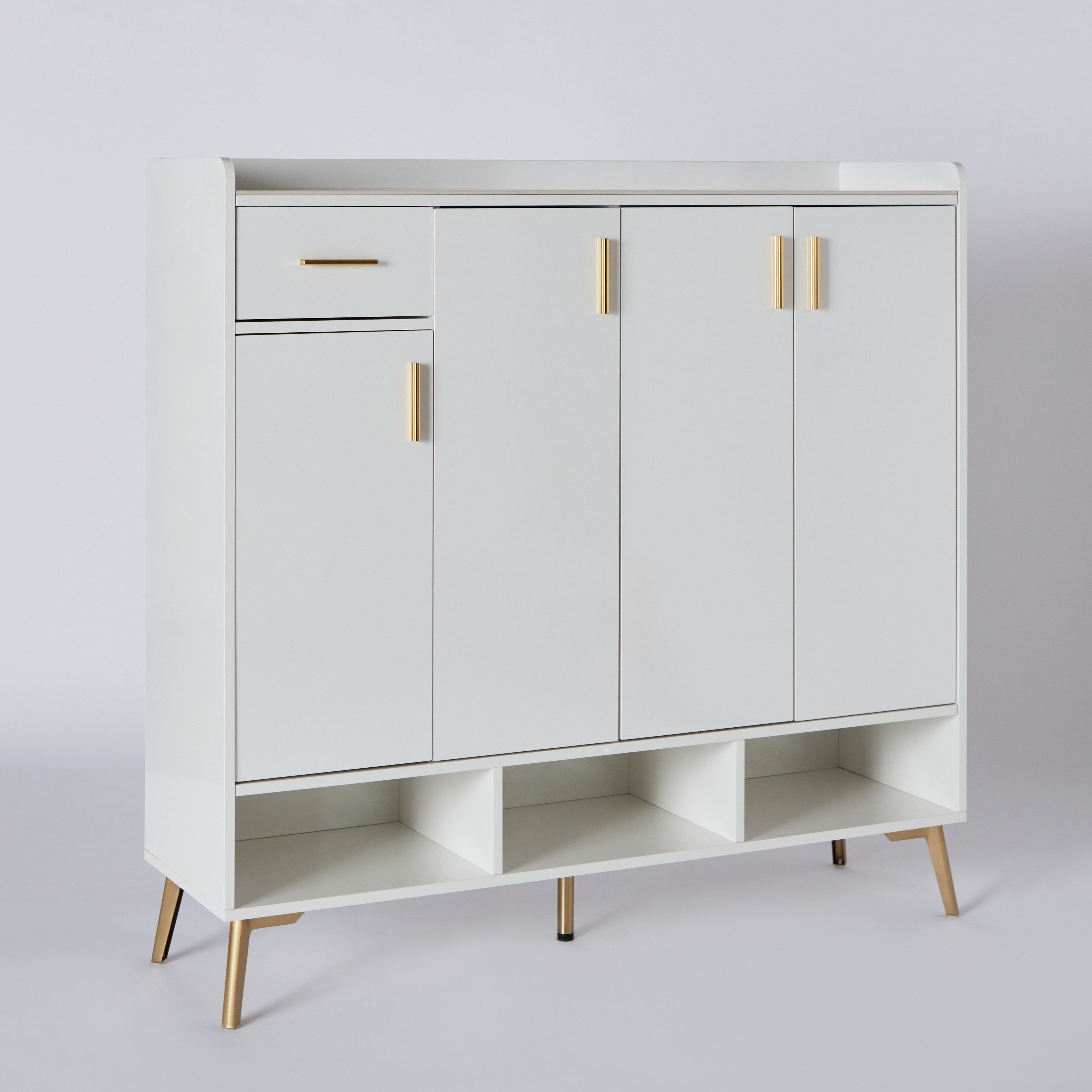 Pearl 22-Pair Sintered Stone Shoe Cabinet with 4 Doors and 1 Drawer-hbxbedroom-shoecabinetsandracks-image-12