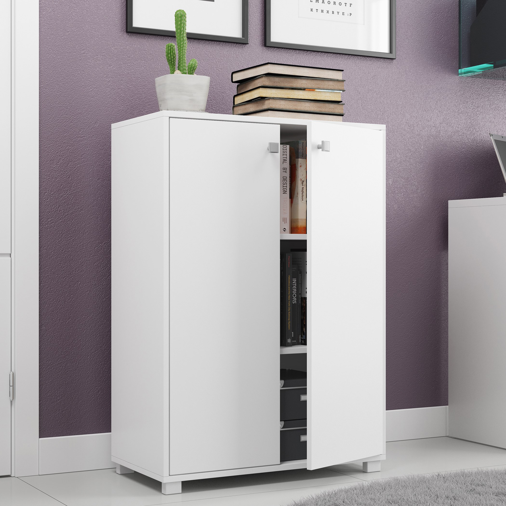 خزانة بابين متعددة الاستخدامات من بيانكا لوندرينا-hbxfurniture-office-bookcases-image-2