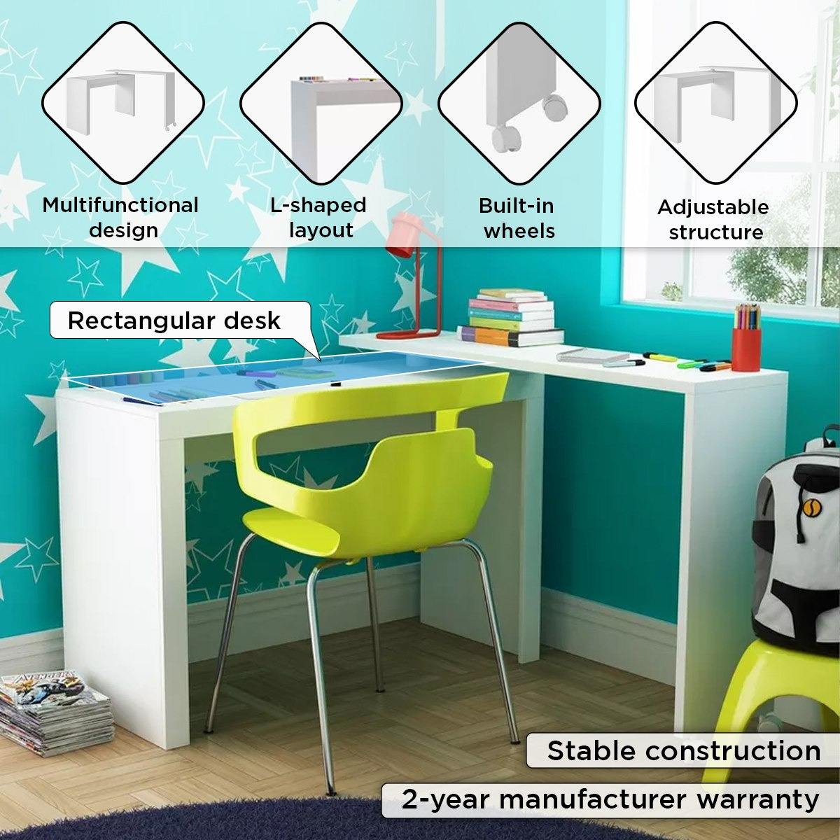 مكتب شكل L قابل للتعديل من بيانكا لوندرينا-hbxfurniture-office-desks-image-4