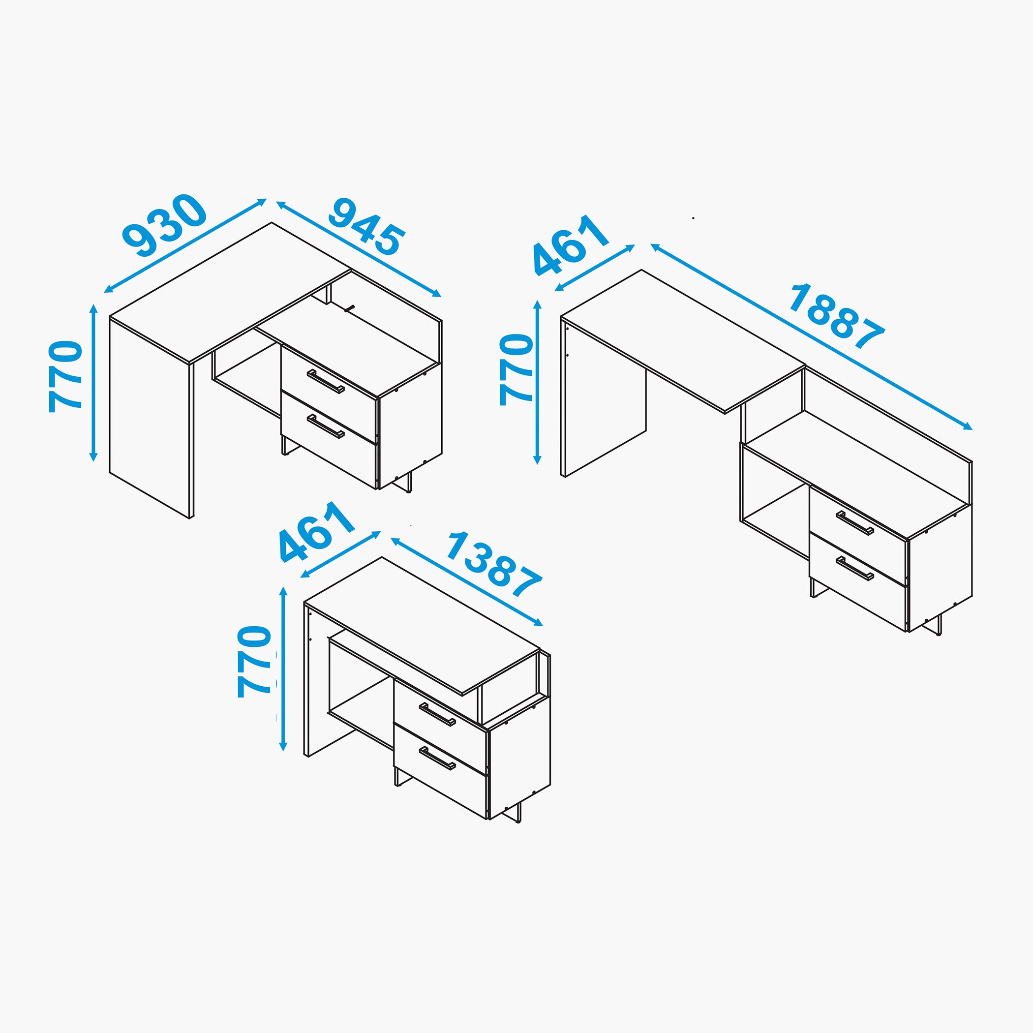 مكتب بدرجين من بيانكا لوندرينا-hbxfurniture-office-desks-image-5