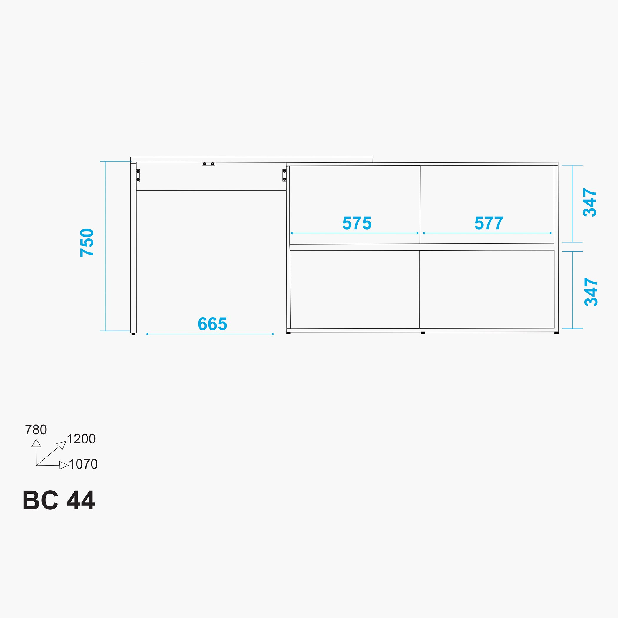 Bianca Londrina Desk with 2 Shelves and Storage-hbxfurniture-office-desks-image-6