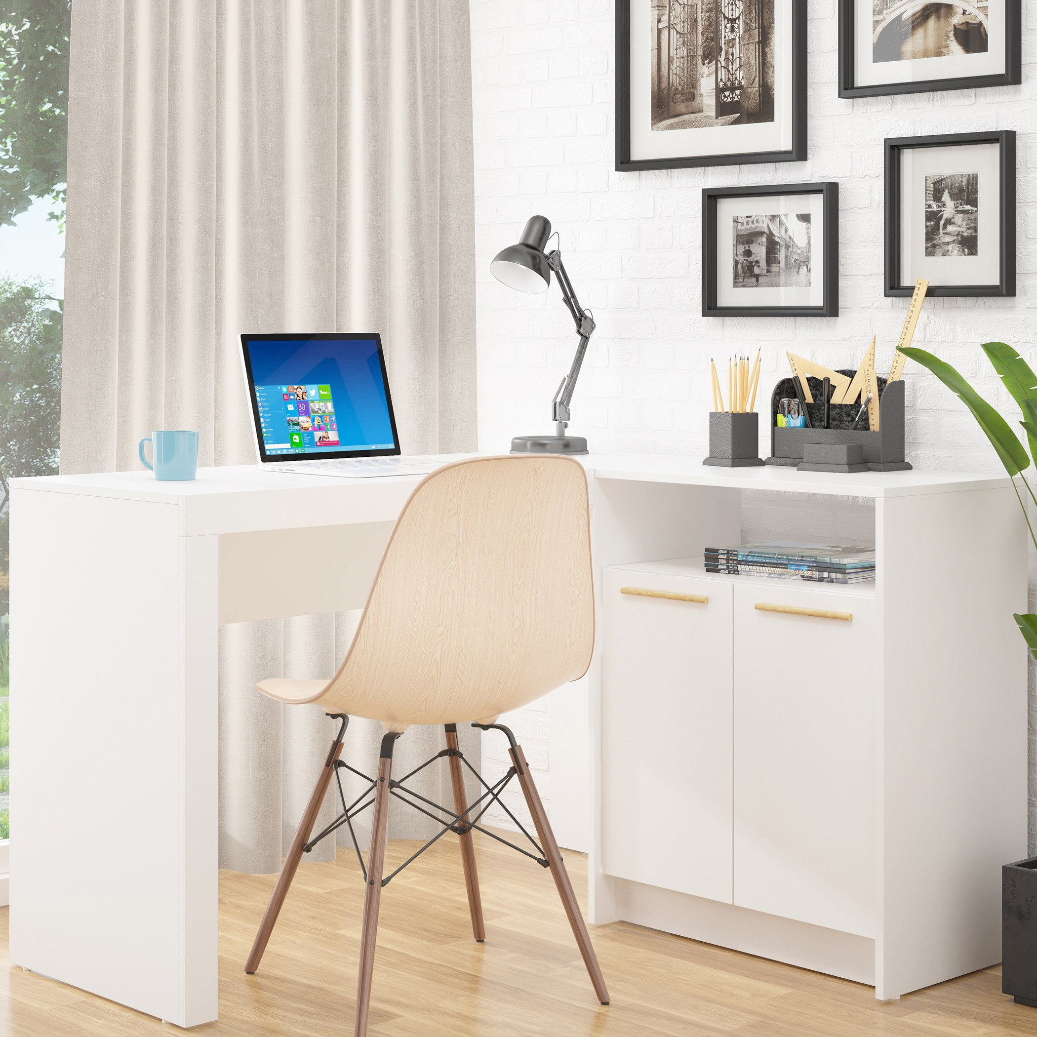 مكتب شكل L ببابين من بيانكا لوندرينا-hbxfurniture-office-desks-image-1
