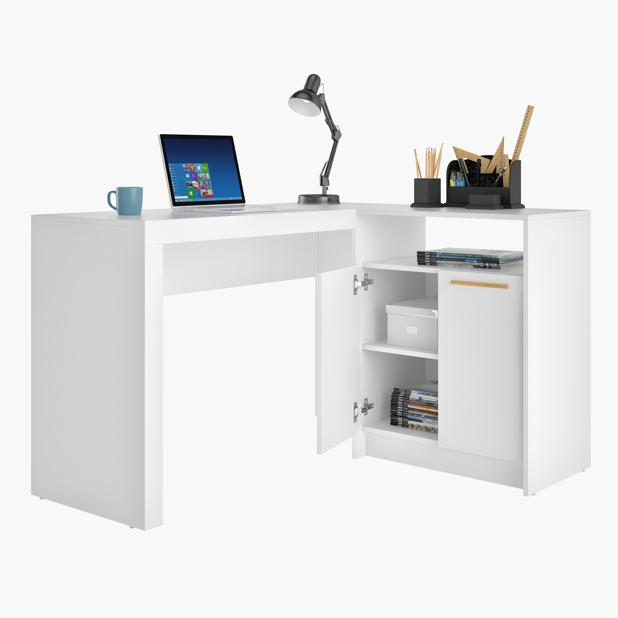 مكتب شكل L ببابين من بيانكا لوندرينا-hbxfurniture-office-desks-image-2