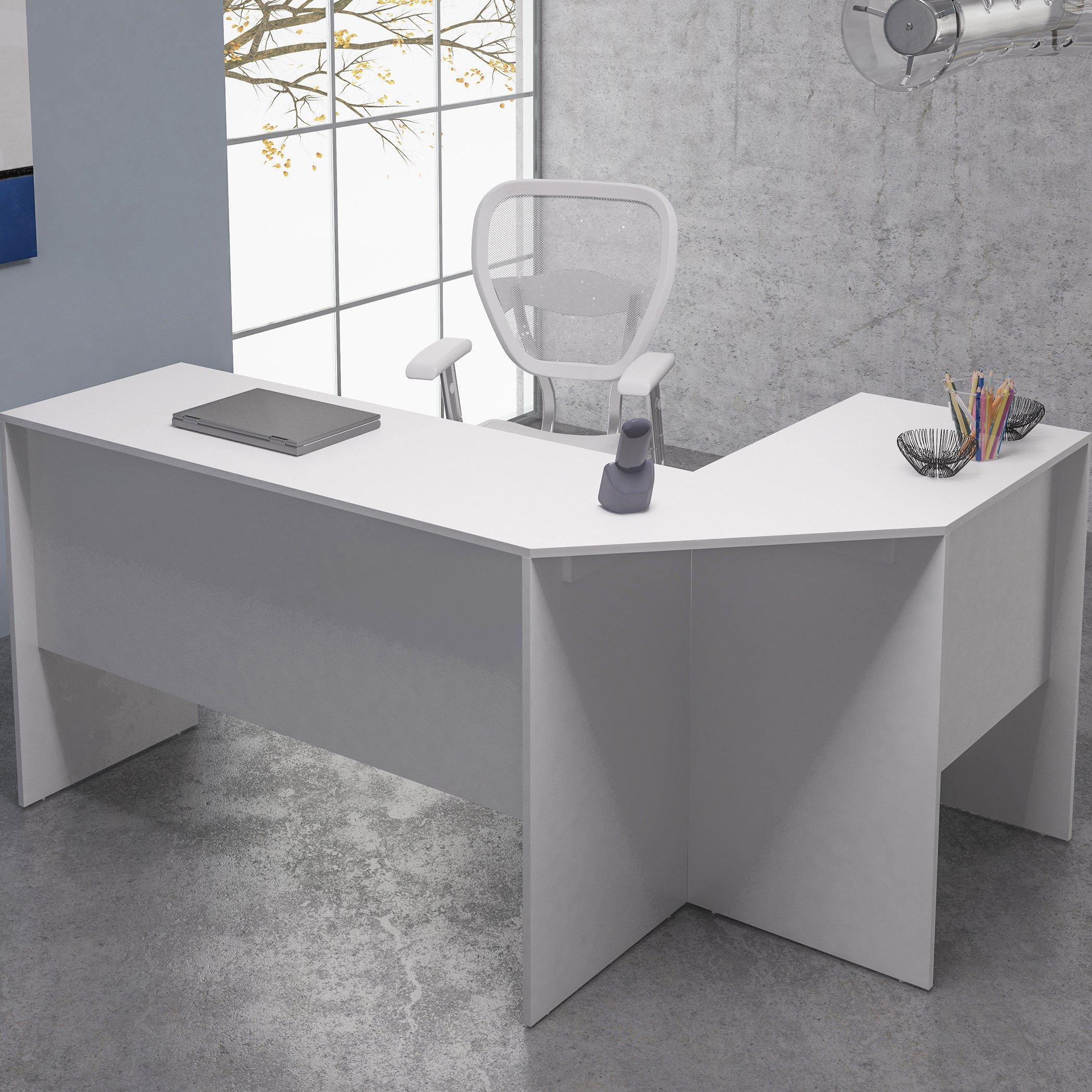 مكتب ركني على شكل L ببابين من بيانكا لوندرينا-hbxfurniture-office-desks-image-1